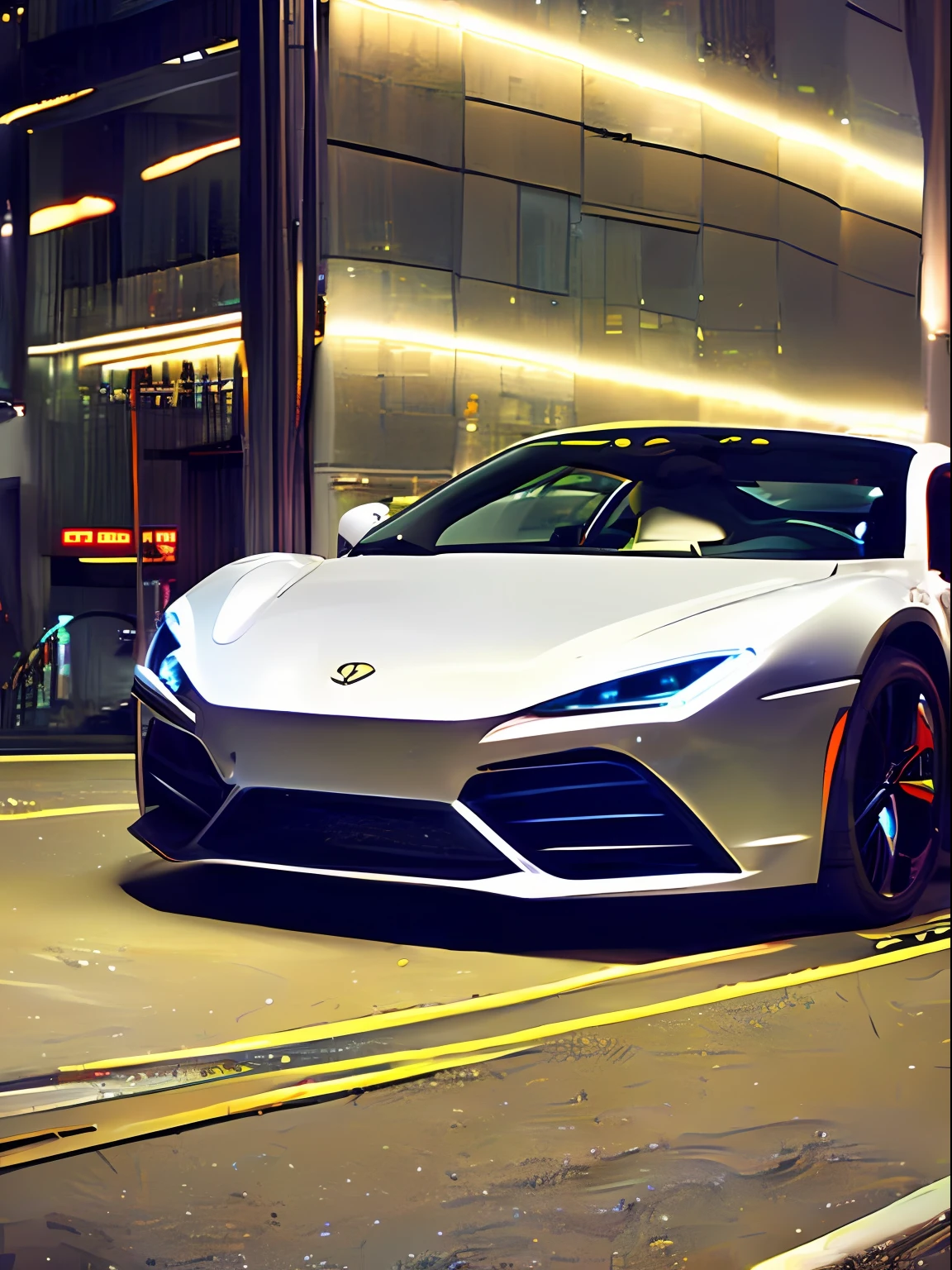 tokyo night, beutiful. model, many super cars
