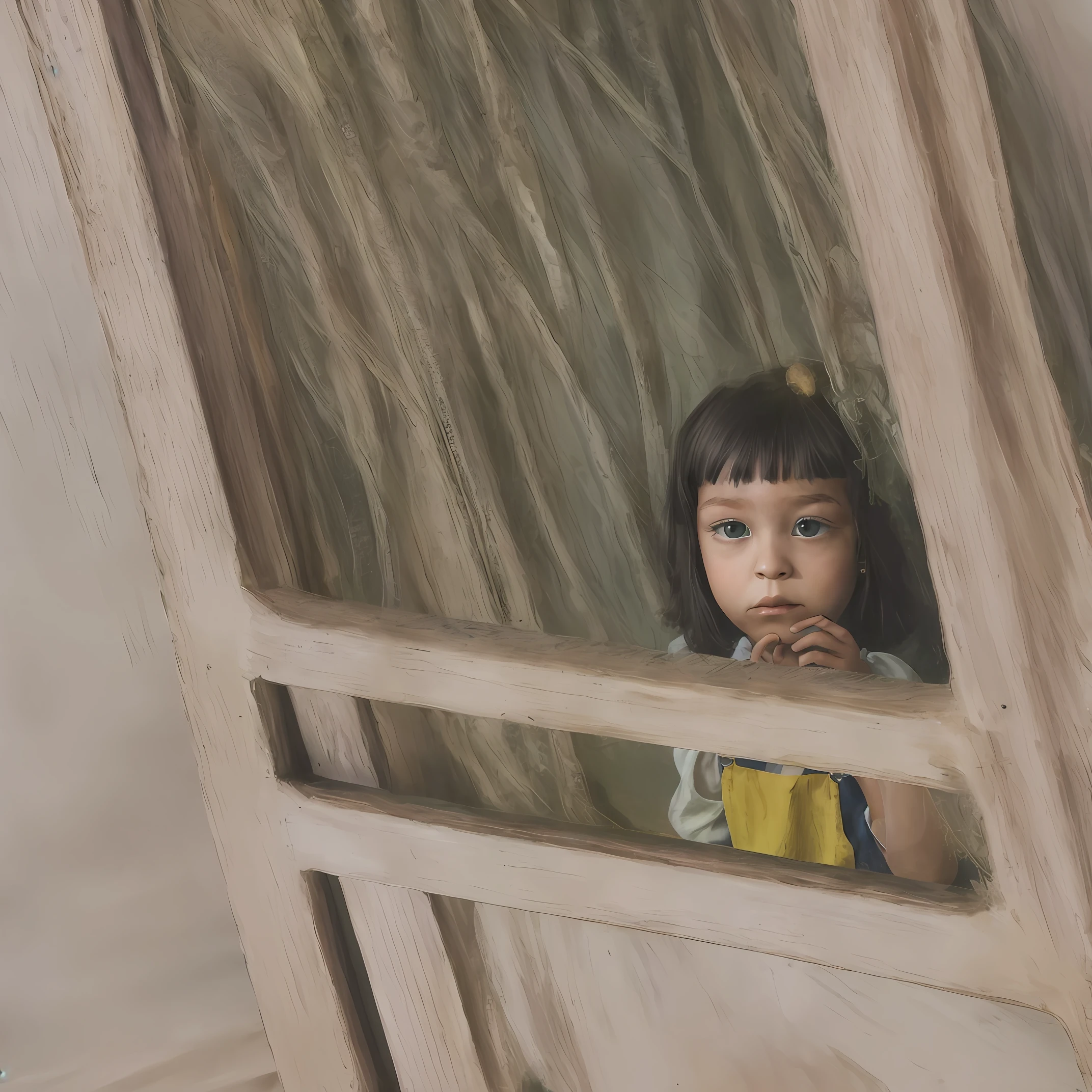  girl, eavesdropping, tarot cards