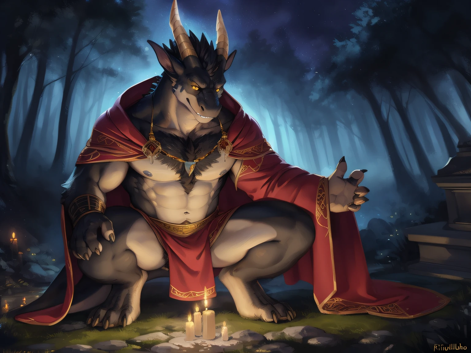 an old Werewolf king sitting on the throne in the heart of The City of Glas, throne is A very humid place full of puddles and leaks, regal, intimidating, ornate armor, regal crown, blurry_background, natural lighting, short twintails hair, looking_at_viewer, solo, highly detailed 8k