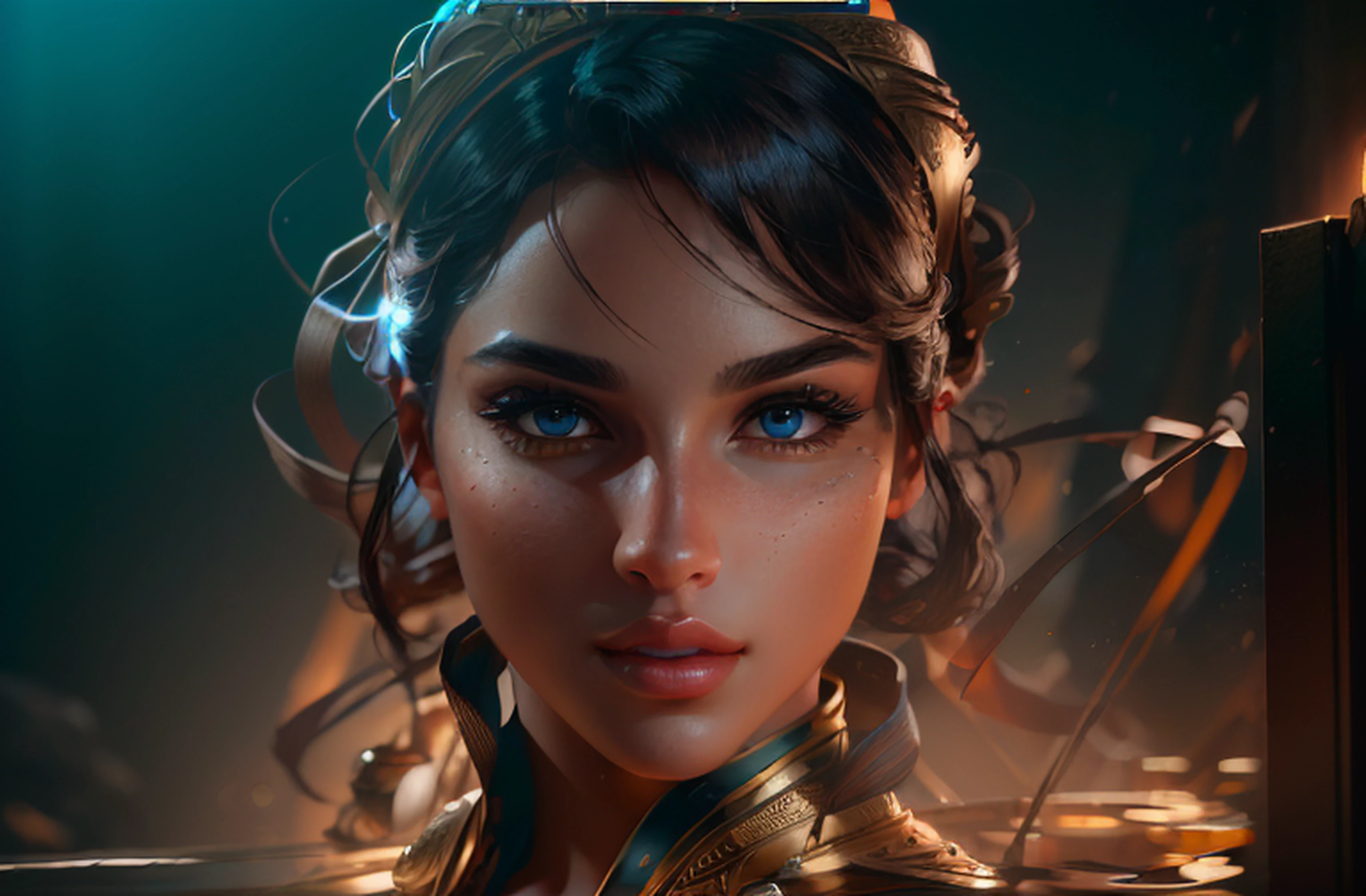 (masterpiece:1.1), (best quality:1.1), (anatomically correct:1.1), (perfect arms:1.1), (Nubian), ((detailed face:1.3)), (detailed skin), (perfect eyes), (perfect nose), (realistic), octane render, sharp focus,(8k), (4k), (Masterpiece), (Best Quality), ((huge lips:1.3)), detailed background, art by artgerm and greg rutkowski, cinematic lighting, 8k