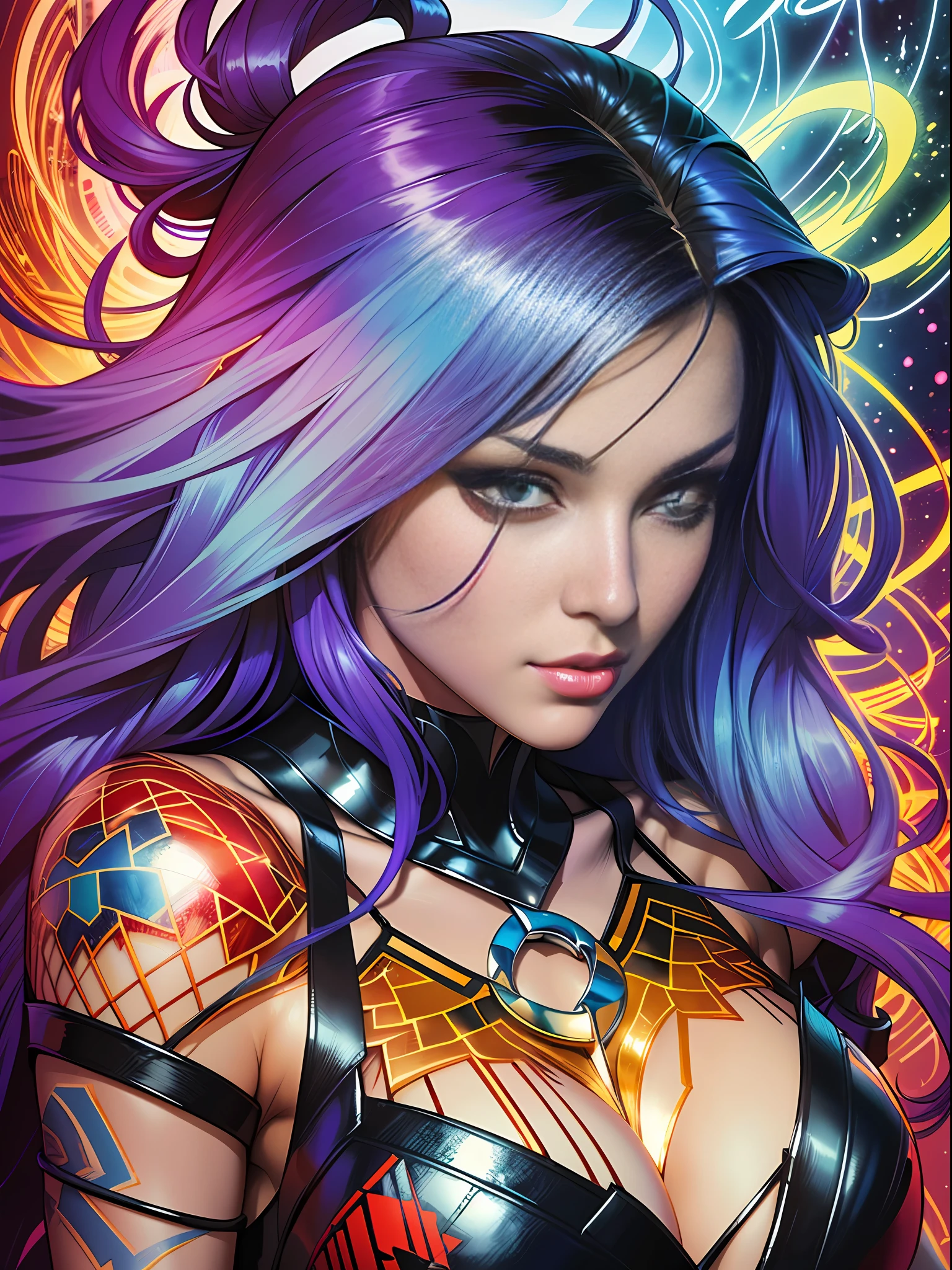 beautiful woman with long  hair ultra detailed, (beautiful and clear background:1.2),, sharp claws pointed hair on back and fore-arms ,tatoon style , comic book style ,monster ultra detailed, (beautiful and clear background:1.2),, fantastic paintings ,graffit style , stained glass colored,  out, vibrant, fantastic paintings by joe madureira  ,high quality, --ar 3:4 --upbeta --test --creative --upbeta --upbeta --::jason fabok   and yoji shinkawa  style ::2.0 comix illustration style giant monster with big sharp upbeta --upbeta ,photo, sticker  art, freedom, soul, digital illustration, comic style, centered, approaching perfection, dynamic, highly detailed, watercolor painting, artstation, concept art, smooth, sharp focus, illustration, art by carne griffiths and ,alone anime, centered, approaching perfection, dynamic, highly detailed, character sheet, artstation, concept art, smooth, sharp focus, illustration, art by kim jung gin, carne griffiths and wadim kashin , sasha yakovleva, loish, jeremy mann, character sheet, lightningwave, beautiful anime watercolor painting ,paint dripping by tim okamura, victor nizovtsev, greg rutkowski, noah bradley. trending on artstation, 8k, masterpiece, graffiti paint, fine detail, full of color, intricate detail, golden ratio illustration,monochromatic green background, masterpiece, best quality, high quality, highres, best quality, high resolution fix, bright amazing lighting, detail enhancement,(beautiful and clear background:1.2),, fantastic paintings ,graffit style, best quality, high quality, highres, detail enhancement, ((most beautiful image in the world)), masterpiece, best quality, high quality, highres, detail enhancement, ((most beautiful image )), , emphasis on the correct 5 fingers on each hand and the correct shadow, , bright image, art by stanley artgerm lau, art by kenneth rocafort, art by genzoman, art by joe madureira, art by blushyspicy, art by stjepan sejic, art by j scott campbell, art by guillem march, art by c