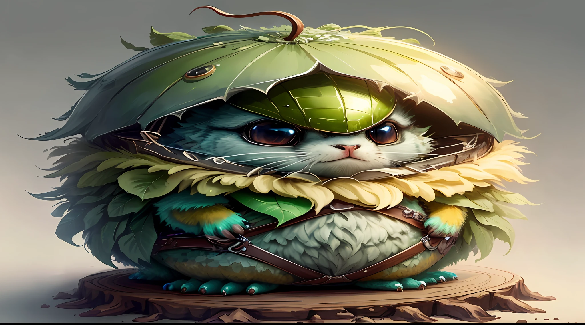 super cute fluffy dragon in armor, photorealistic, 8K, ultra detailed, vray rendering, unreal engine, midjourneyart style,