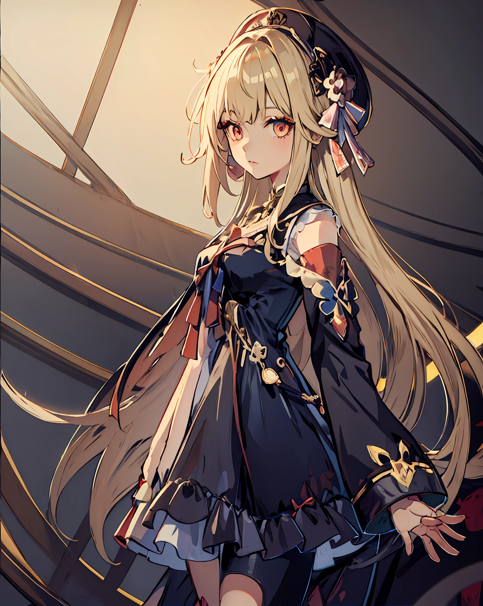 1 Girl, Solo, Evening Palace, Dress, Doll Girl