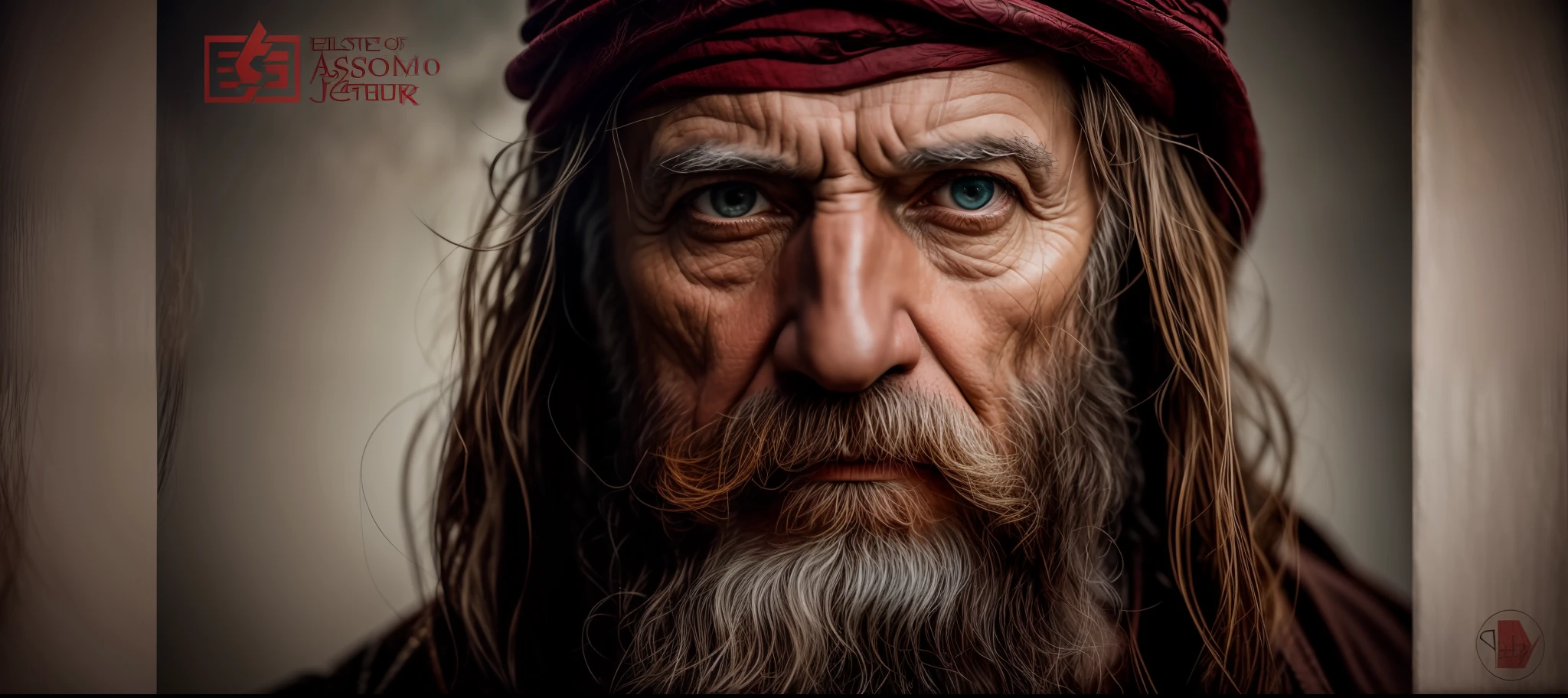"(4k, Best Photographic Quality), Betrayal, Judas Iscariot, intense drama, depicting the complex story of Christ's passion." There is a man with a long beard, epic cinematic filmed portraits, soft portrait shot 8K, portrait color photography 4K, artistic portrait photography, cinematic portrait, highly detailed VFX portrait, portrait of a 65 year old man portrait photo of a man, 4K portrait photography, 8K portrait shot, cinematic realistic portrait