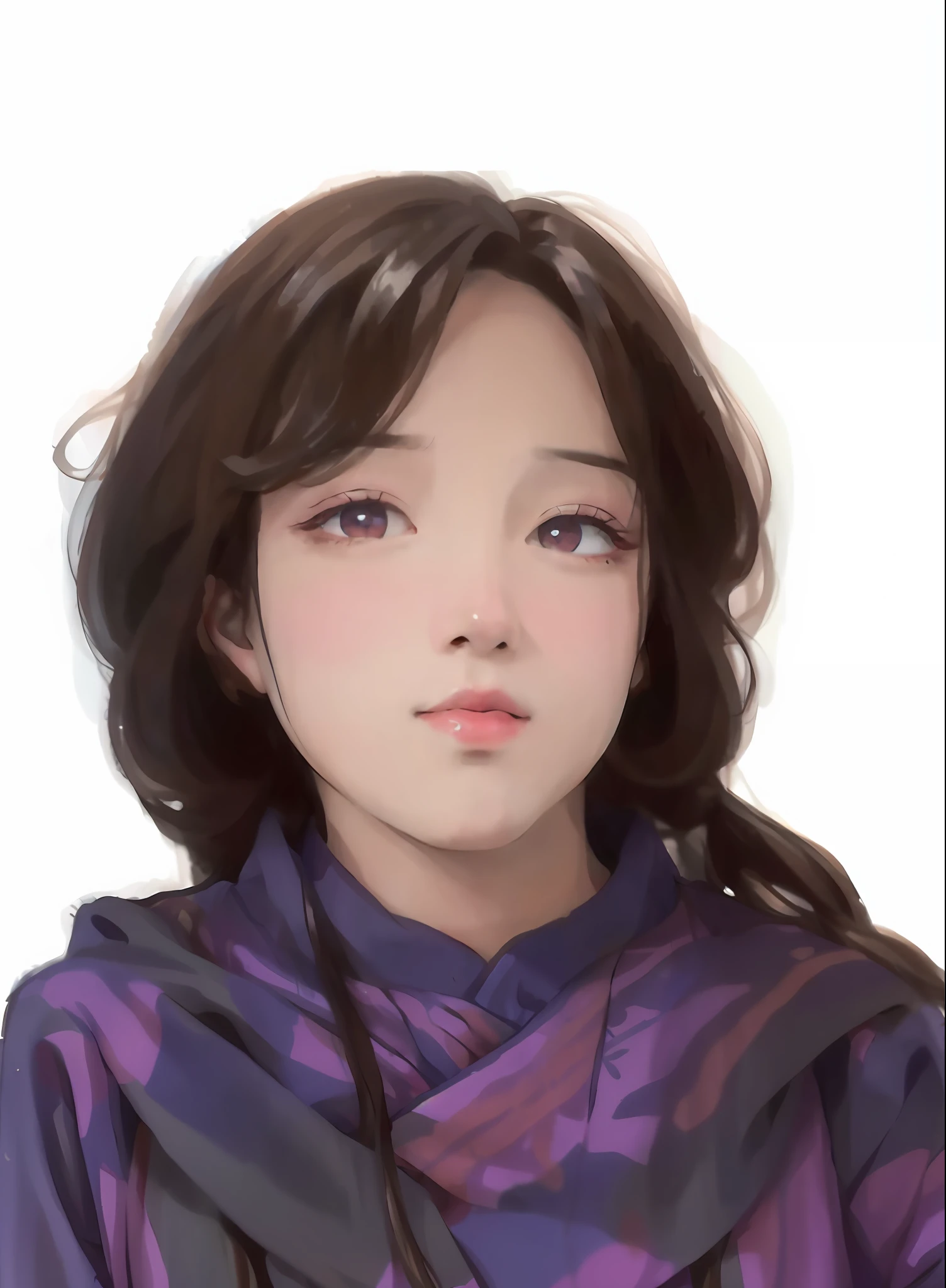 Masterpiece, Best Quality, Official Art, 8k Wallpaper, Very Detailed, Illustration, 1 Girl, Sky Blue Hair, Long Hair, Detailed Eyes, Forrest Gump, Bare Shoulders, Hanfu, Lake, Pure, Soft Smile, bamboo, tea