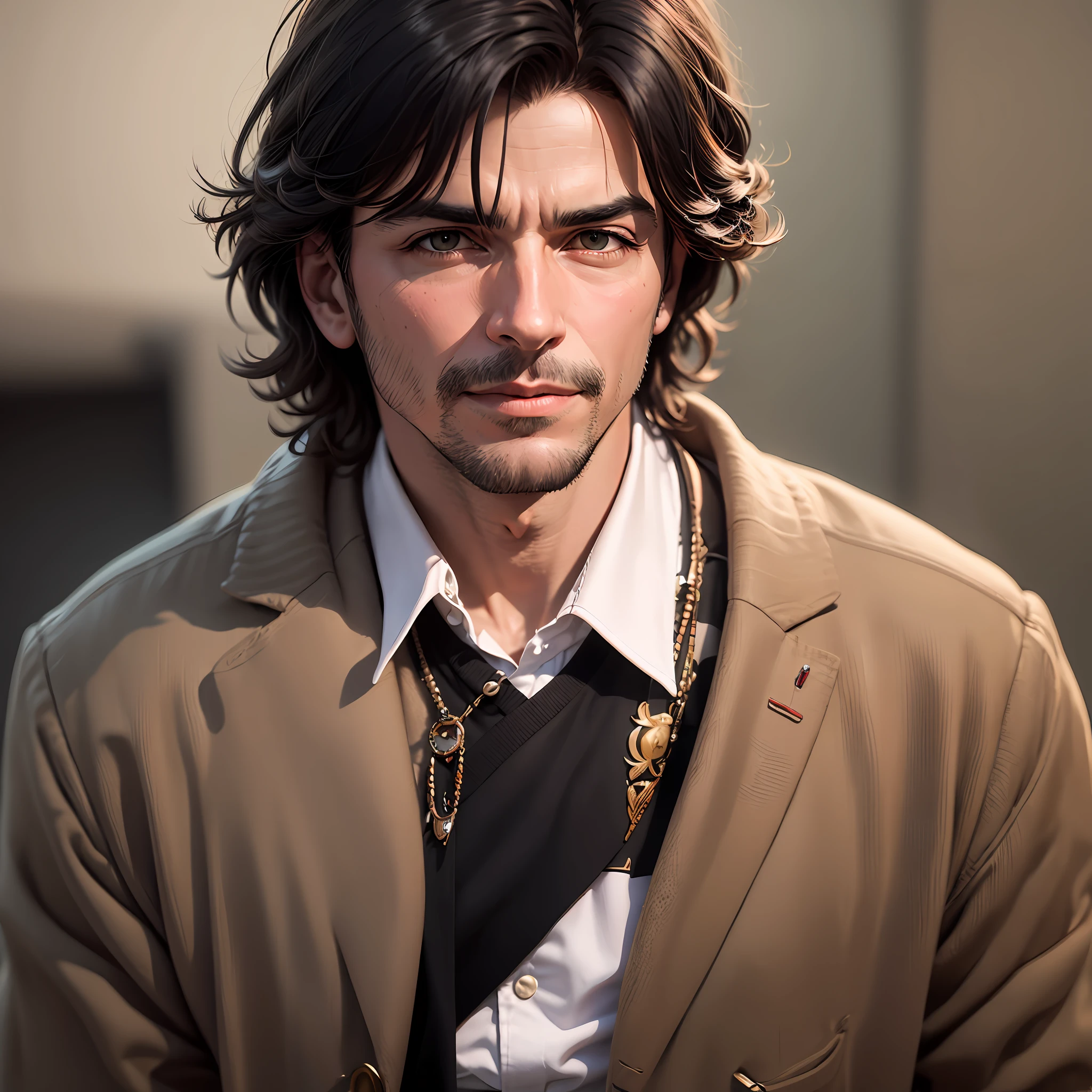 Create an image of the singer Renato Russo, who died in the year 1993, create the image as if he were. --auto