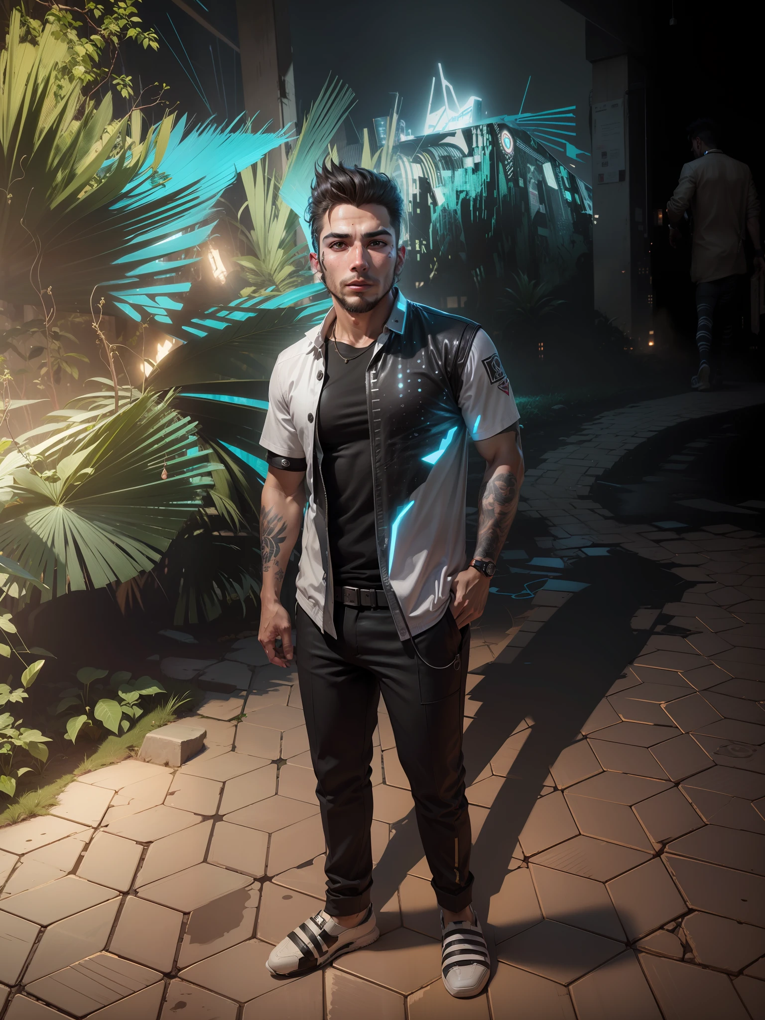 Change background cyberpunk handsome boy realistic face. 8k ultra