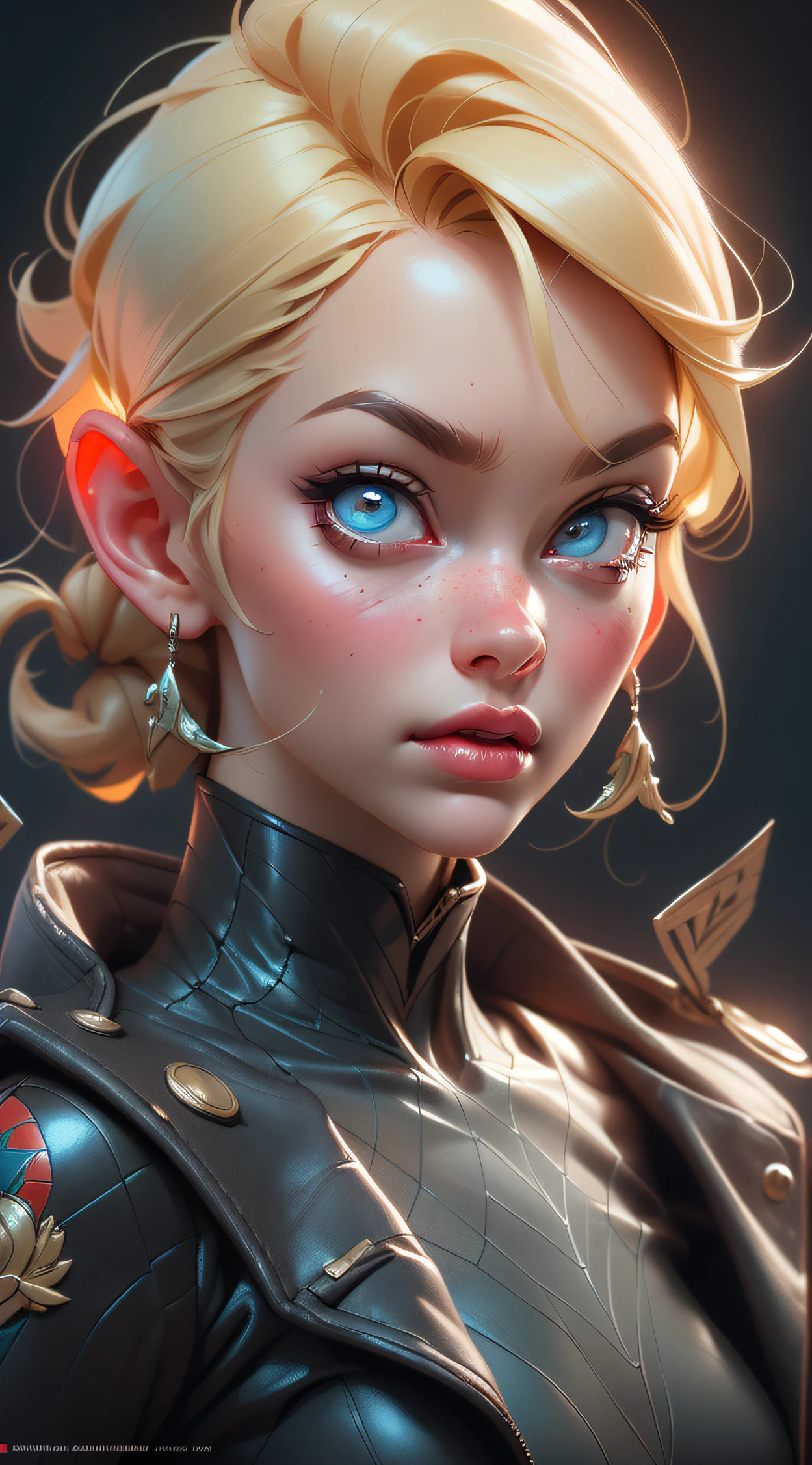 (Award Winning Digital Artwork:1.3) of (Sketch:1.3),(Energetic:1.3) Spidey, EmmaRob,CGSociety,ArtStation,(Saturated:1.3),(close portrait:1.3),(Feminine:1.4),(beautiful:1.4),(attractive:1.3),handsome,calendar pose,perfectly detailed eyes,studio lighting,thematic background