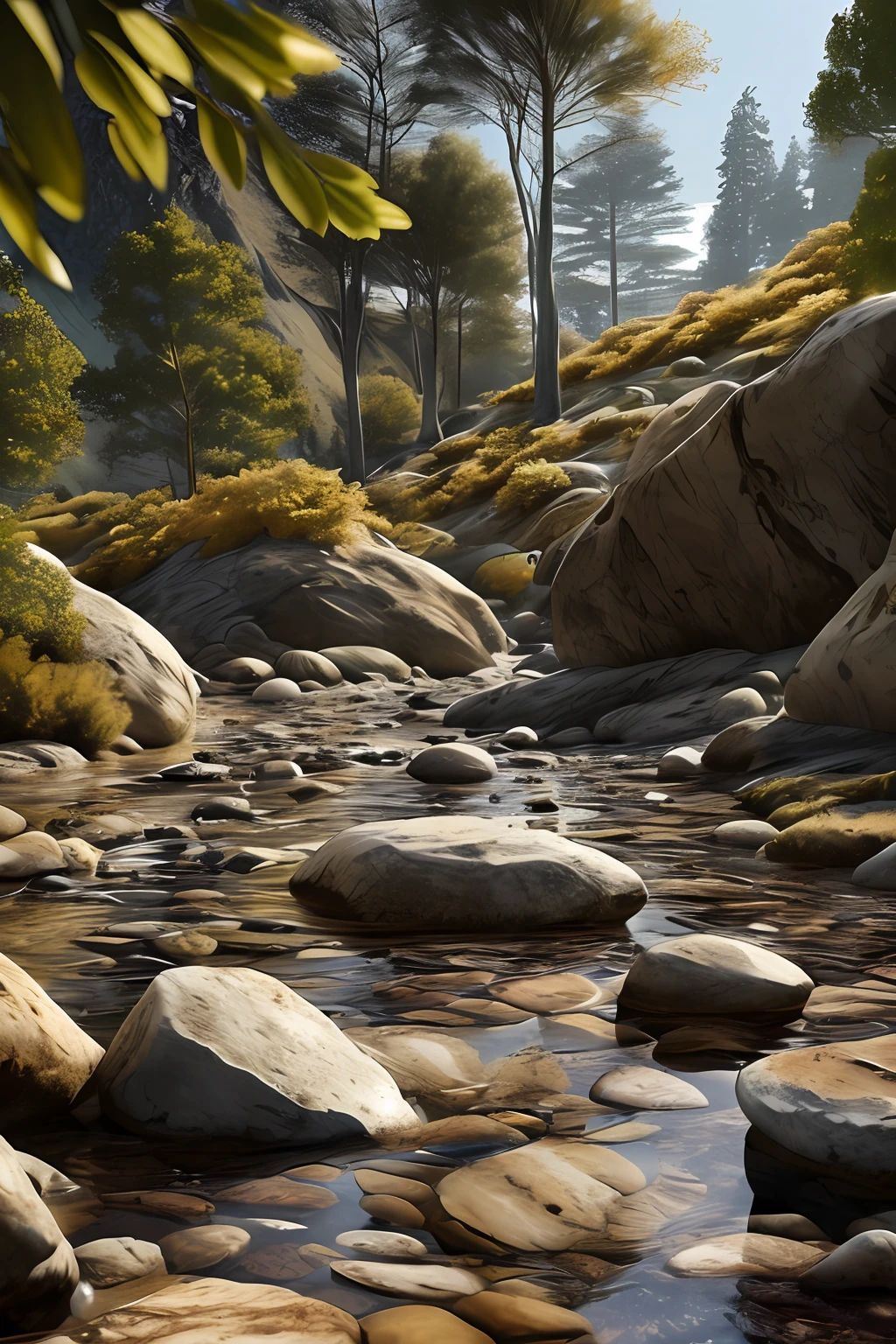 rocky valley, by Weta Digital, Photoshoot, Portrait, Snow, insanely detailed and intricate, hypermaximalist, elegant, ornate, hyper realistic, super detailed