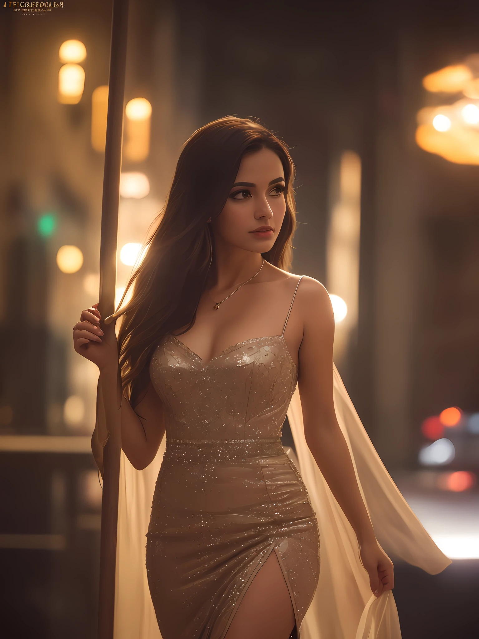romantic style, masterpiece, best quality, 8k, artstation, sharp focus, ultrarealistic, high details, raw photo ofa portrait of a pole, long brown flowing hair, maid, freckles, tight spandex dress, amazing body, pronounced feminine feature, in a night club, closeup, (redhead:0.4), (photorealistic:1.3), (highest quality:1.3), (film grain:1.3), ( world's best photography:1.3), (professional Photo:1.3), (detailed details:1.3), (cinematic light:1.3), ( cinematic color:1.3), maximum depth of field, film photography, ( intricate details:1), (hyperdetailed:1),