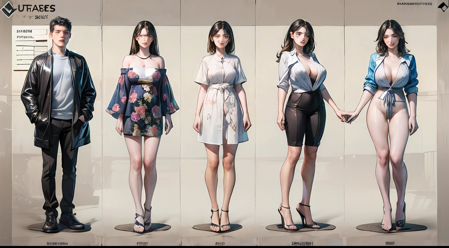 masterpiece, best quality, 1girl,highres, absurd, full body,(ultra-detailed:1.1025), (illustration:1.1025), (infographic:1.1025), physical measurement, (configuration of all clothes:1.1025), stationery, (soil:1.1025), standing, cohesive background, 5 fingers in hands, character sheet,, huge breasts, naked --auto