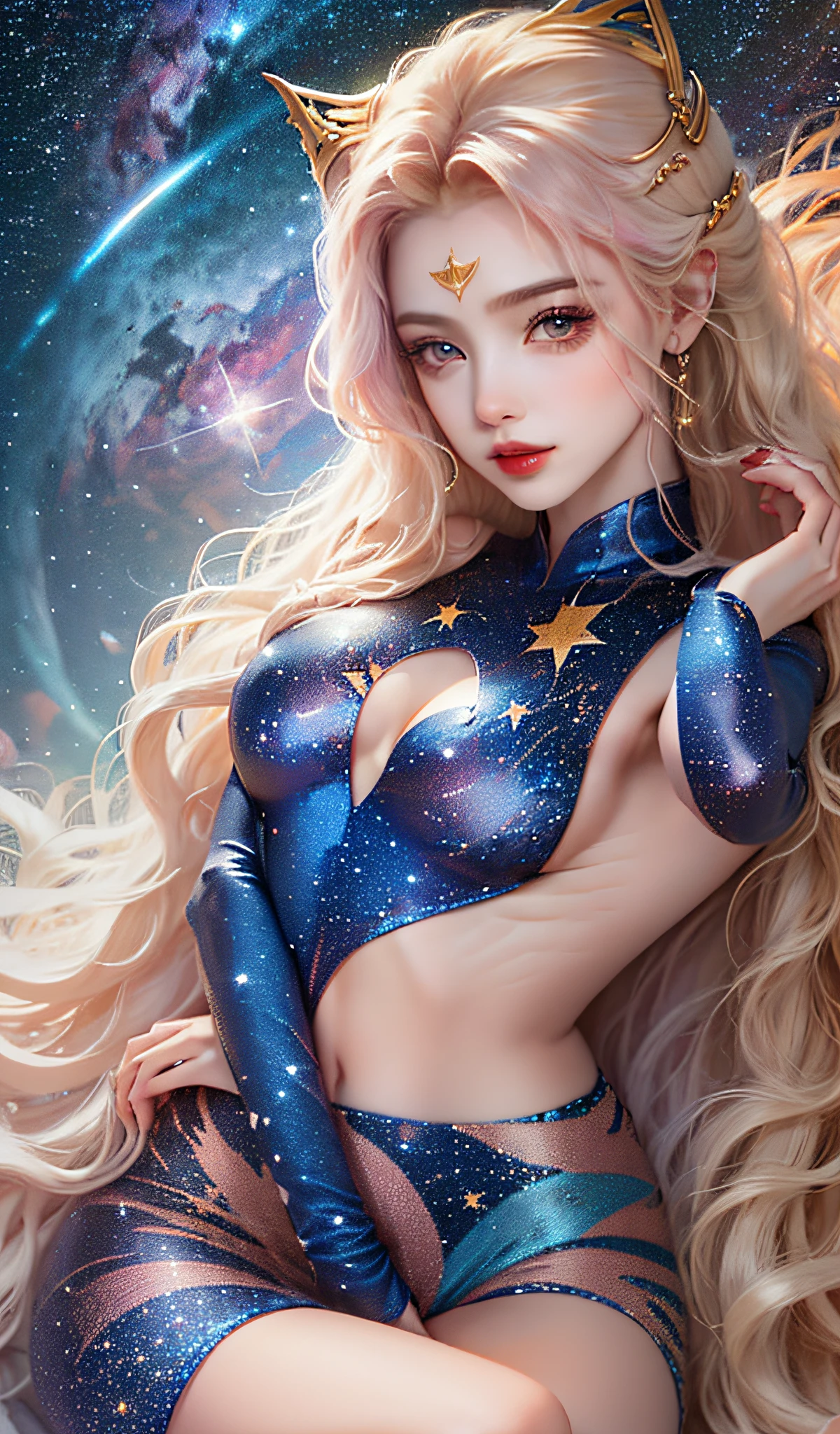 Zodiac Sign, Maiden, Starry Sky, Slim Figure, 8K, Aquarius:
Innovative, friendly, detached, equal, unconventional, rebellious.