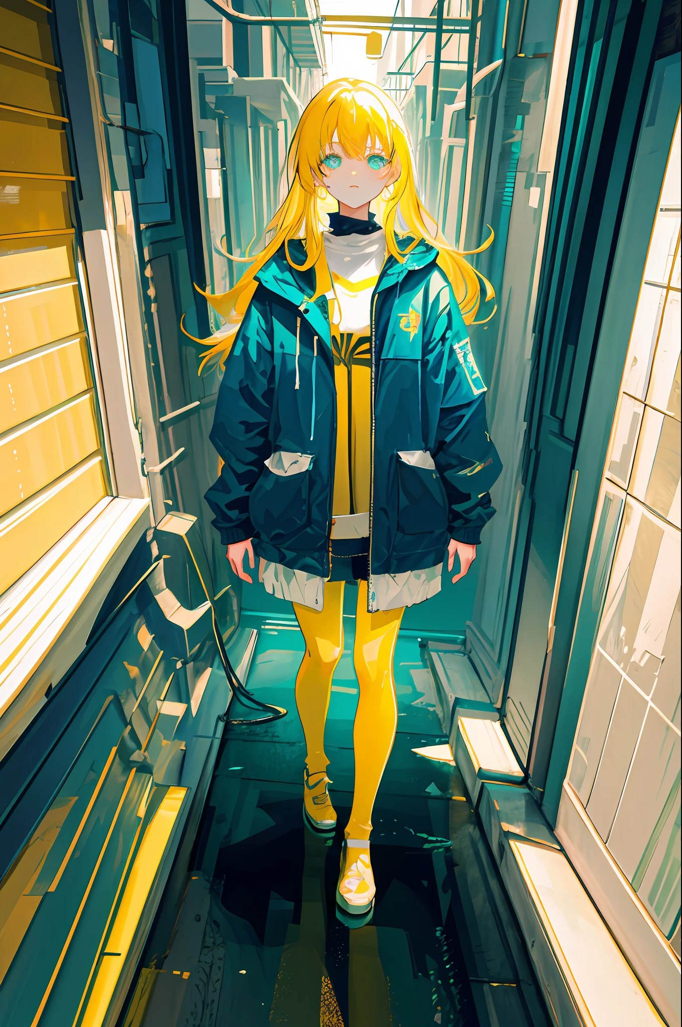 round image,(masterpiece:1.3), (the best quality:1.2), (super fine illustrations:1.2), (Masterpiece), high quality, high detail,(SOLO:1.4),((round image)),[(white background:1.1)::5],[(cyberpunk:1):5],[(game character portrait:1.2):5],

{1 girl},{solo},(((full body))),{{{only five fingers}}},((yellow))long  hair((yellow and (White) ends)),long hair,whole body, pantyhose,look at viewer, from above, aqua eyes, cyberpunk,