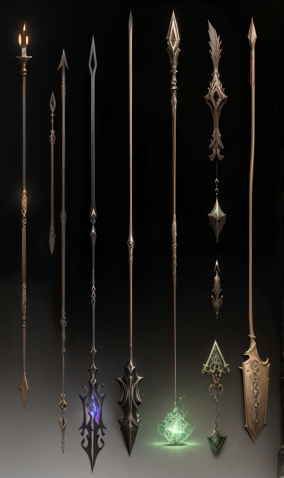 magic arrow,drow,elven,dark,elven spider elven adornments,glowing magic,engraved runes,darkness,underdark,umbreterna --auto