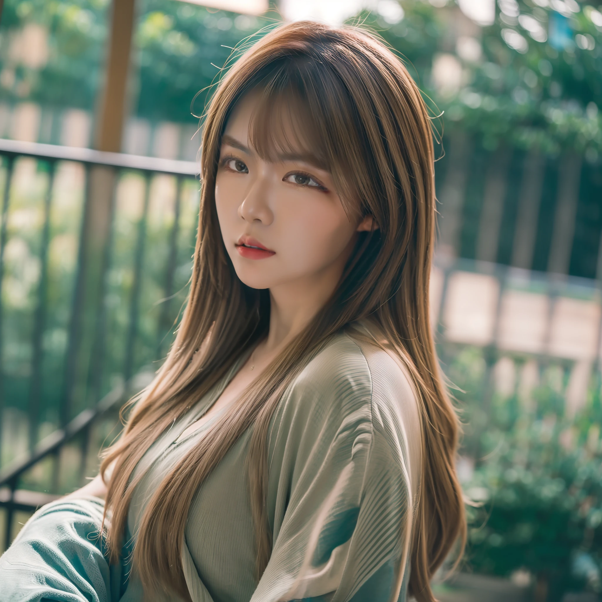 8K, Best Quality, Masterpiece, Ultra High Resolution, (Realism: 1.4), Original Photo, (Realistic Skin Texture: 1.3), (Film Grain: 1.3), (Selfie Angle)