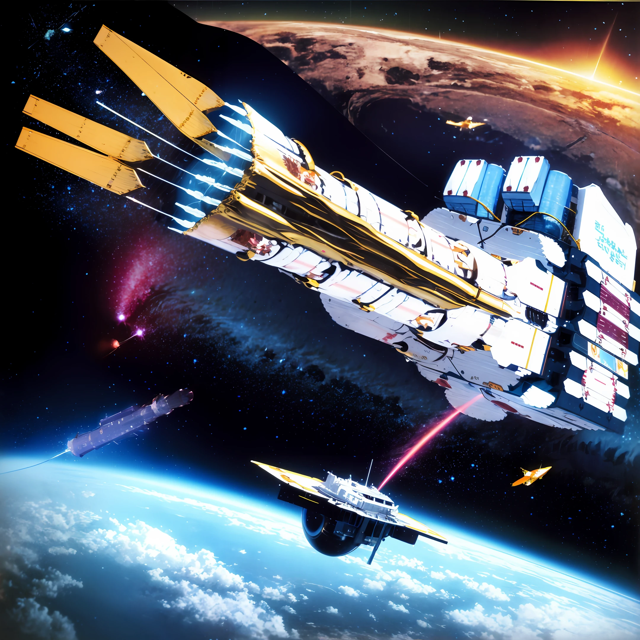 Spacecraft soar through deep space