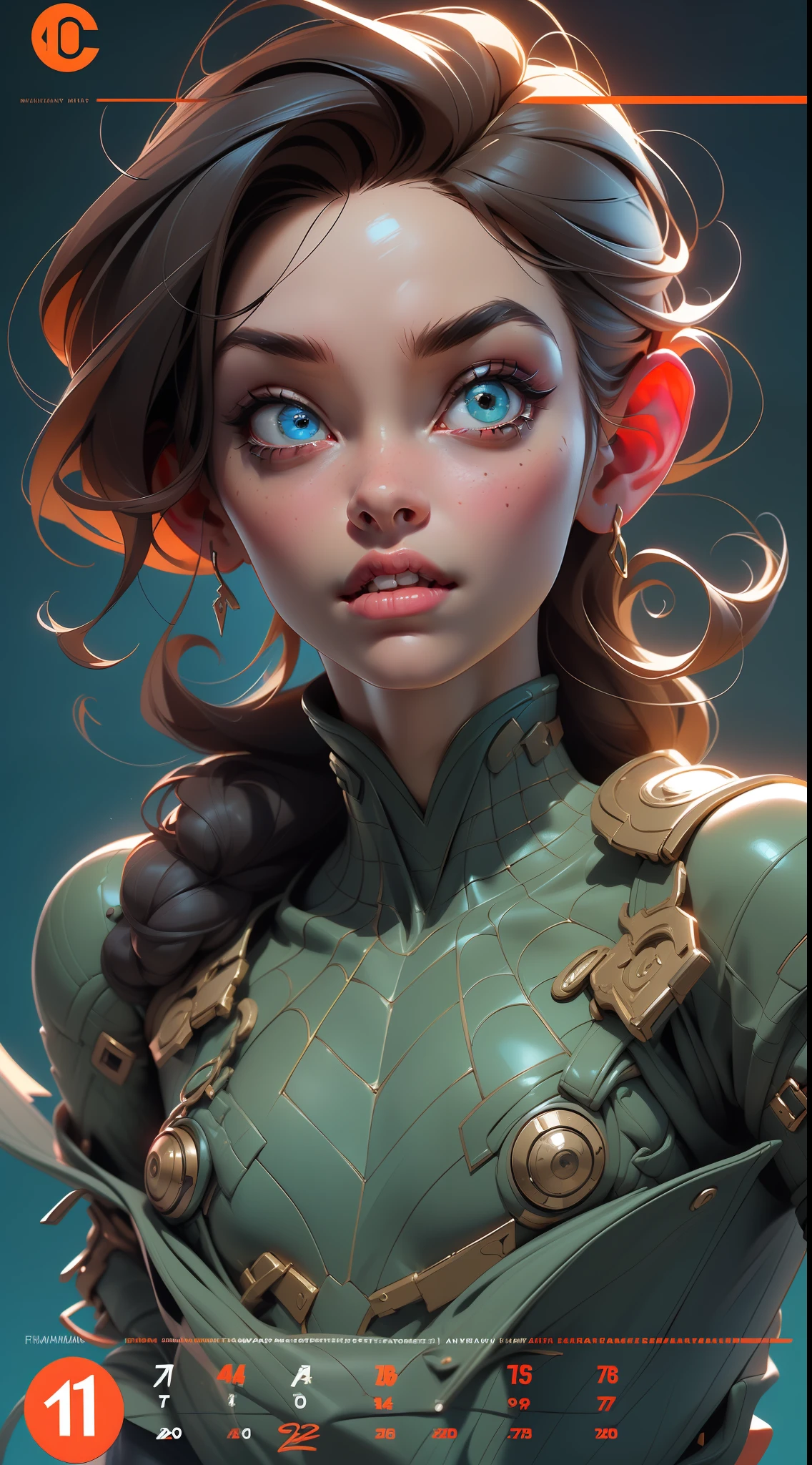 (Award Winning Digital Artwork:1.3) of (Sketch:1.3),(Energetic:1.3) Spidey, EmmaRob,CGSociety,ArtStation,(Saturated:1.3),(close portrait:1.3),(Feminine:1.4),(beautiful:1.4),(attractive:1.3),handsome,calendar pose,perfectly detailed eyes,studio lighting,thematic background