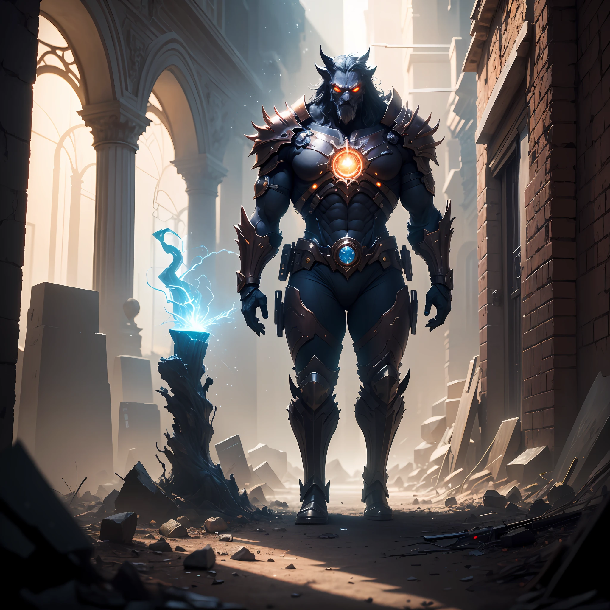 god, wandering, showing off his power, decimating a large nation, Control, Controlling mass power, realistic, cinematic, high detail, hyper detailed, magic, copper, gold, black, red, green, purple, crimson, smoke, particles, Beam of light, divination, supernatural powers, hidden knowledge, event, foresee, foretell, fortold, art, fantasy, grandiose, unreal engine, raytracing, post-processing, zbrush, substance painter, trending on ArtStation, epic perspective, composition, photorealistic, vfx, cgsociety, volumetric lighting, + cinematic + photo + realism + high detail, cgi, 8k, --ar 16:9 --auto