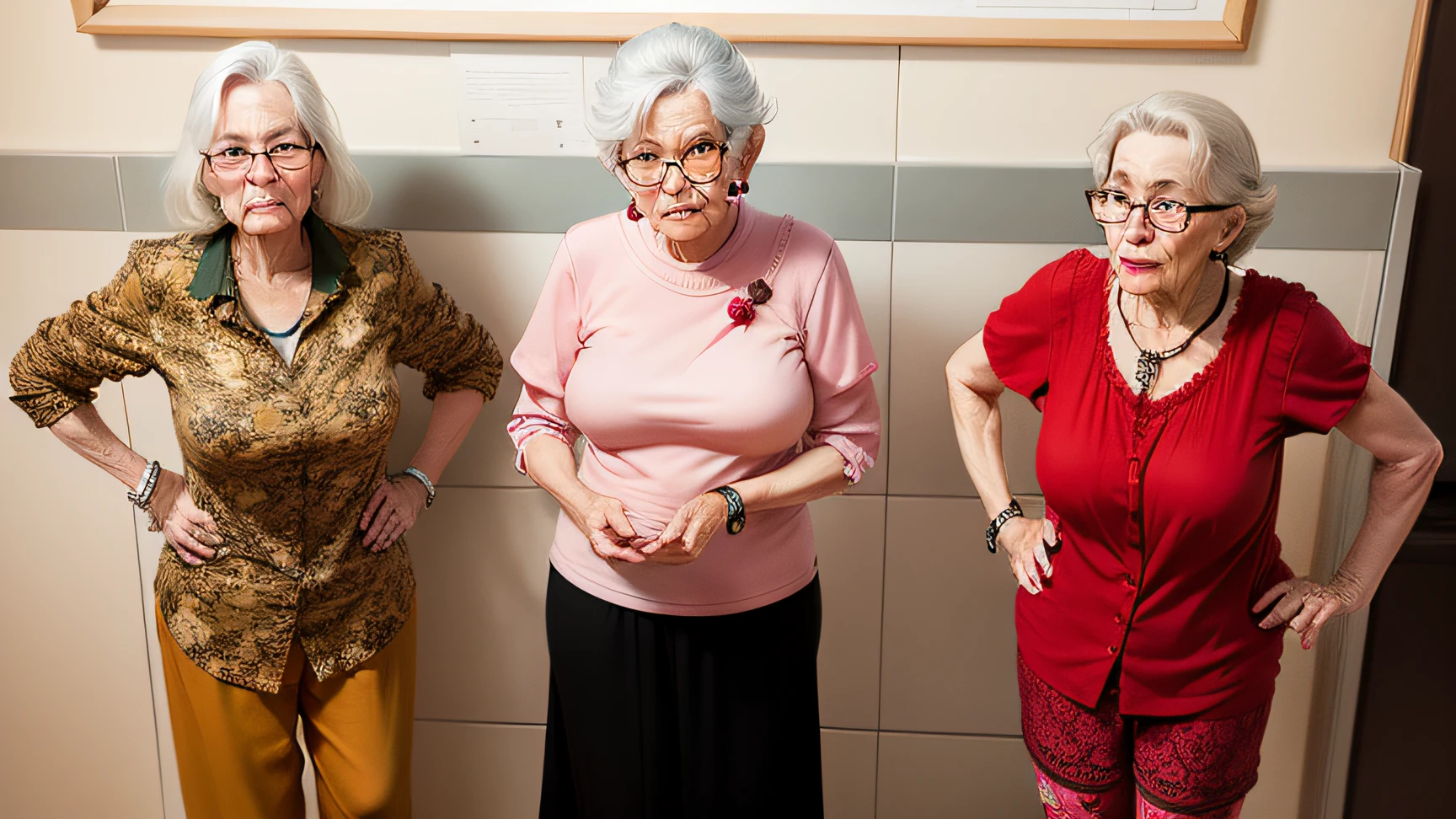 I created an avatar animation style of the elderly women --auto