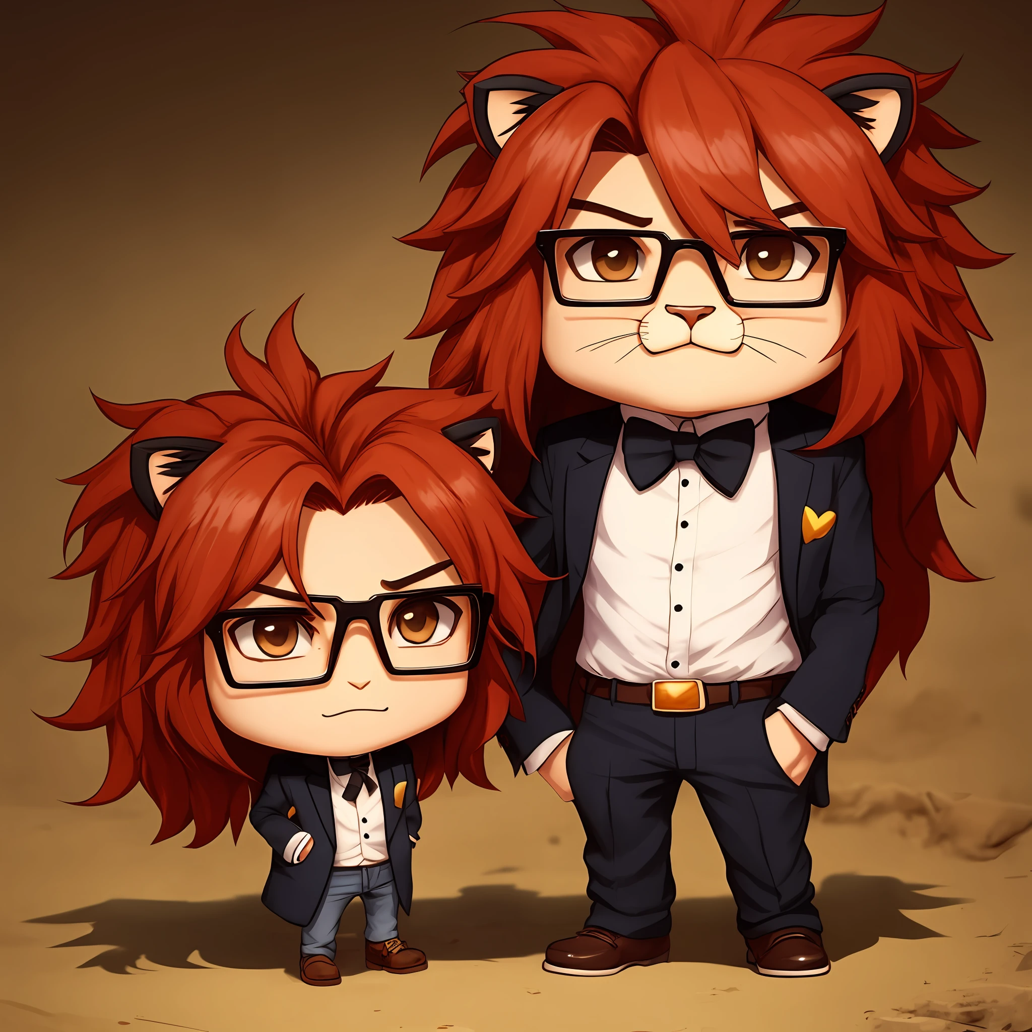A chibi lion with Weldon’s glasses --auto