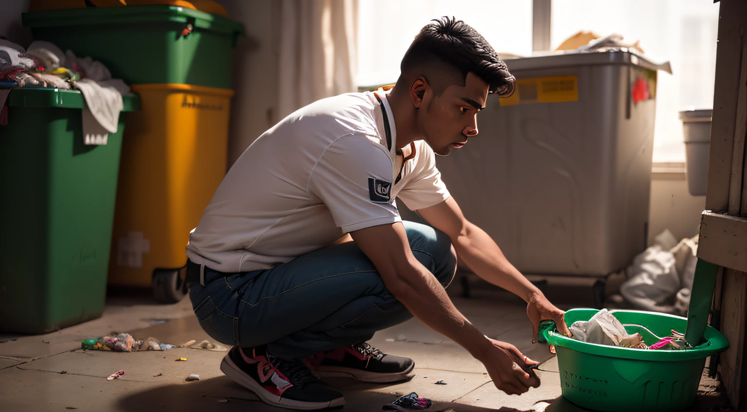 The story follows Pedro, a 17-year-old trash collector wearing old clothes. Despite his circumstances, he finds value in the things he discovers in the trash and shares his findings with children. Pedro also makes donations to a community center and commits himself to pursue a better future. --auto
