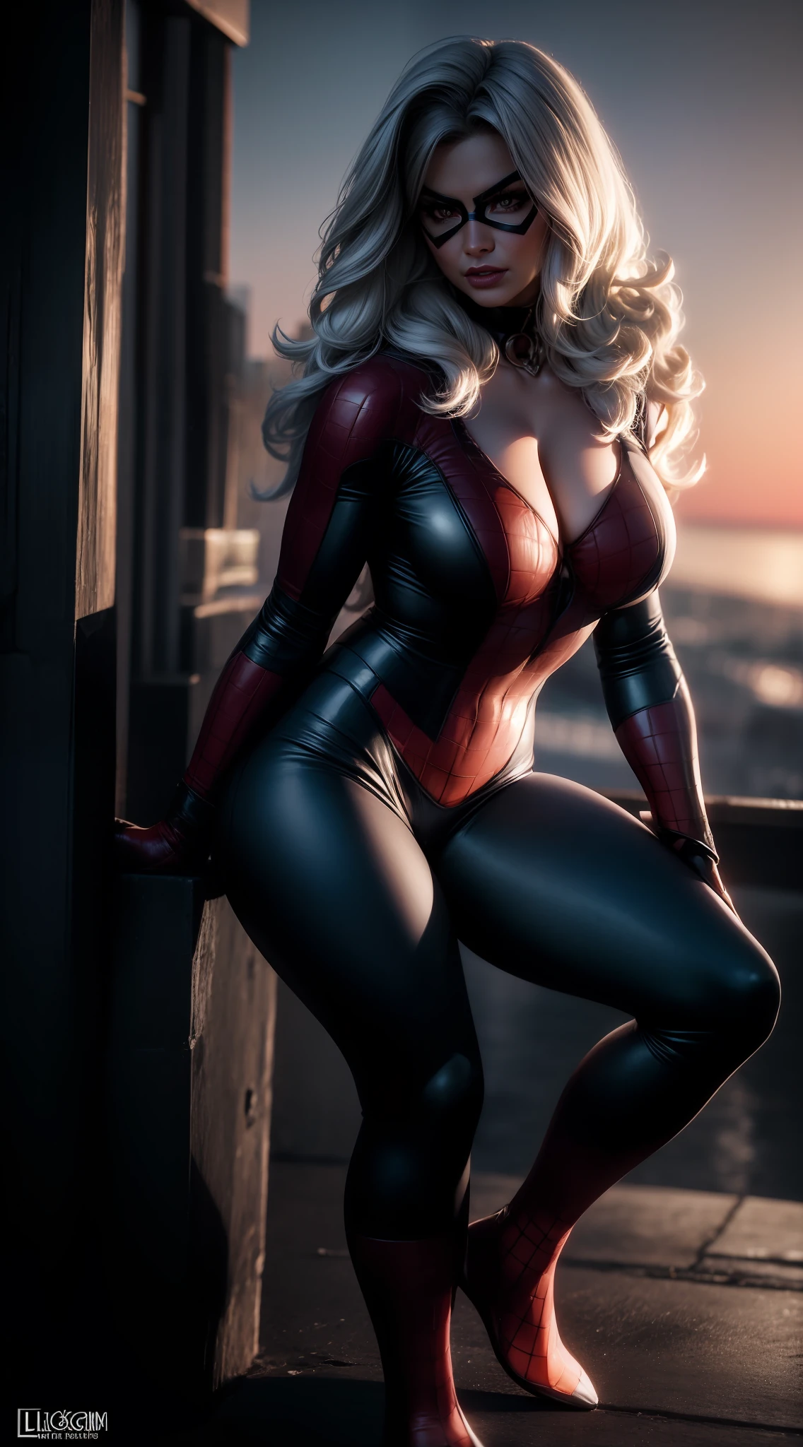 beautiful woman, Black Cat(Black Cat Marvel), neckline, sexy, cover, rain, realistic, full body photo, prominent figure, photo (Masterpiece) (Best quality) (detail) (8K) (HD) (Wallpaper) (cinematic lightining) (Crisp focus) (Intricate), best quality, Ultra high resolution, photorealistic, full body portrait, incredibly beautiful, dynamic poses, detailed skin texture, highly detailed skin, detailed face,  Beautiful legs, big tits, powerful.