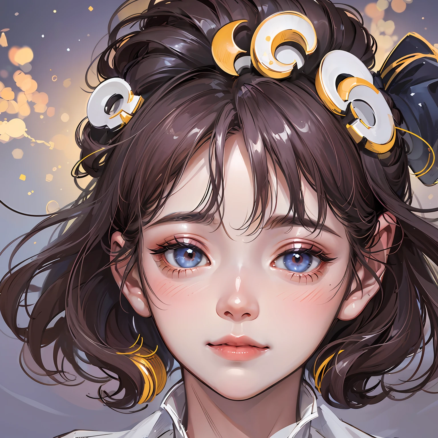 A portrait of a woman, anime art, The whole body is wearing a cute yukata on Tanabata day, looking up at the star-filled sky with the Milky Way clearly visible, very fantastic! --auto
