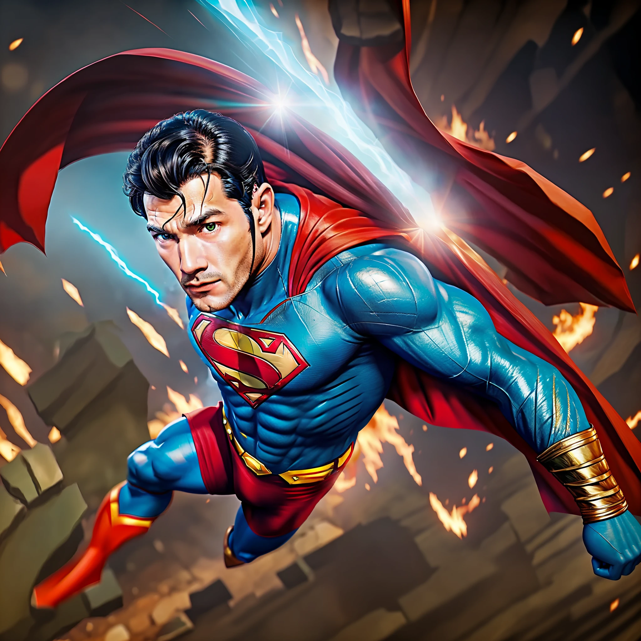 Super man, realistic hd 4k