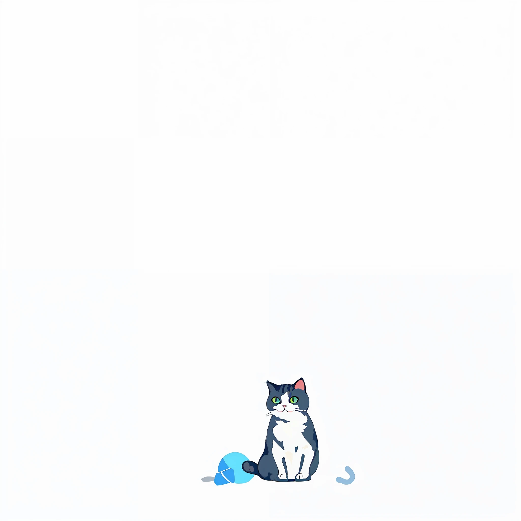 a drawing of a sitting cat, cat design, a cute cat, illustration of a cat, kawaii cat, !! cat!, anime cat, minimalist line art, !! cat!!, simple line art, minimalist line drawing, a cat, linear sketch, cute artwork, cat, simple background
