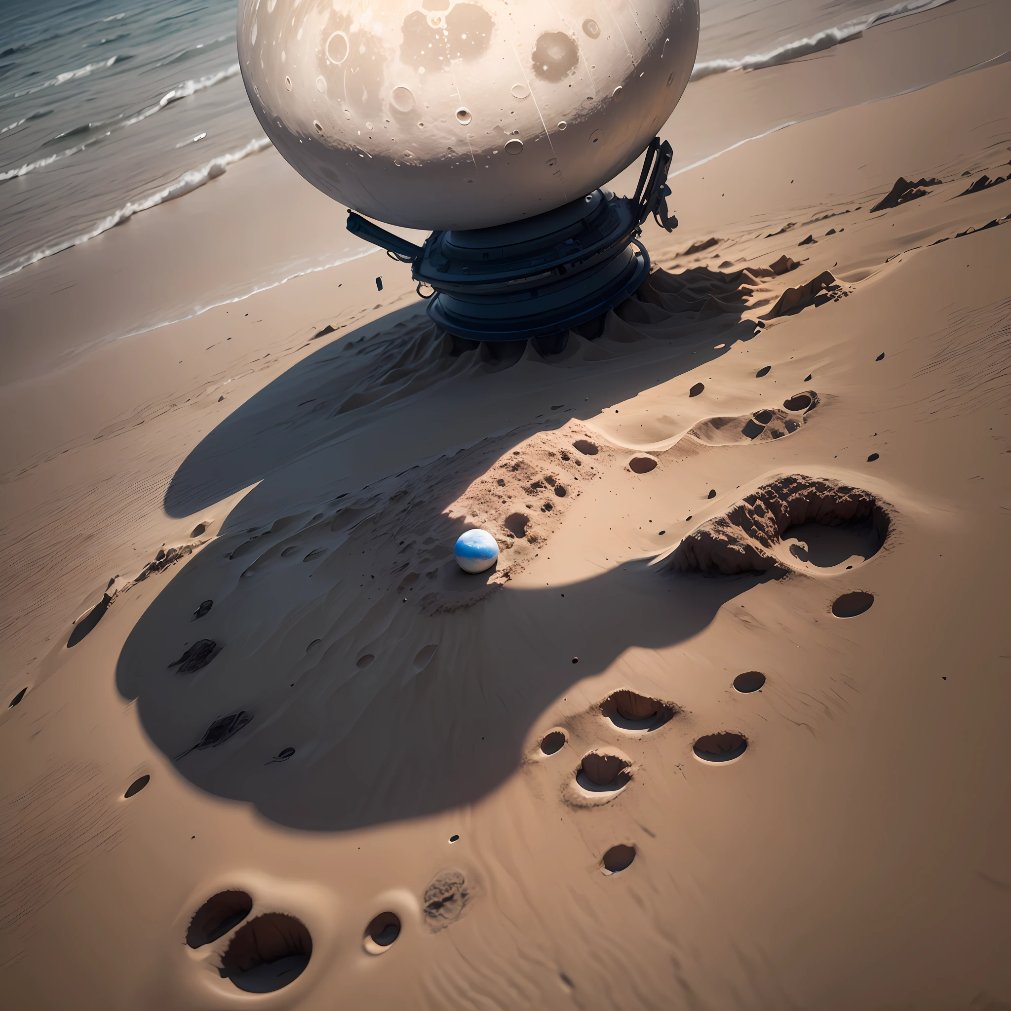 Generate images beach on the moon --auto