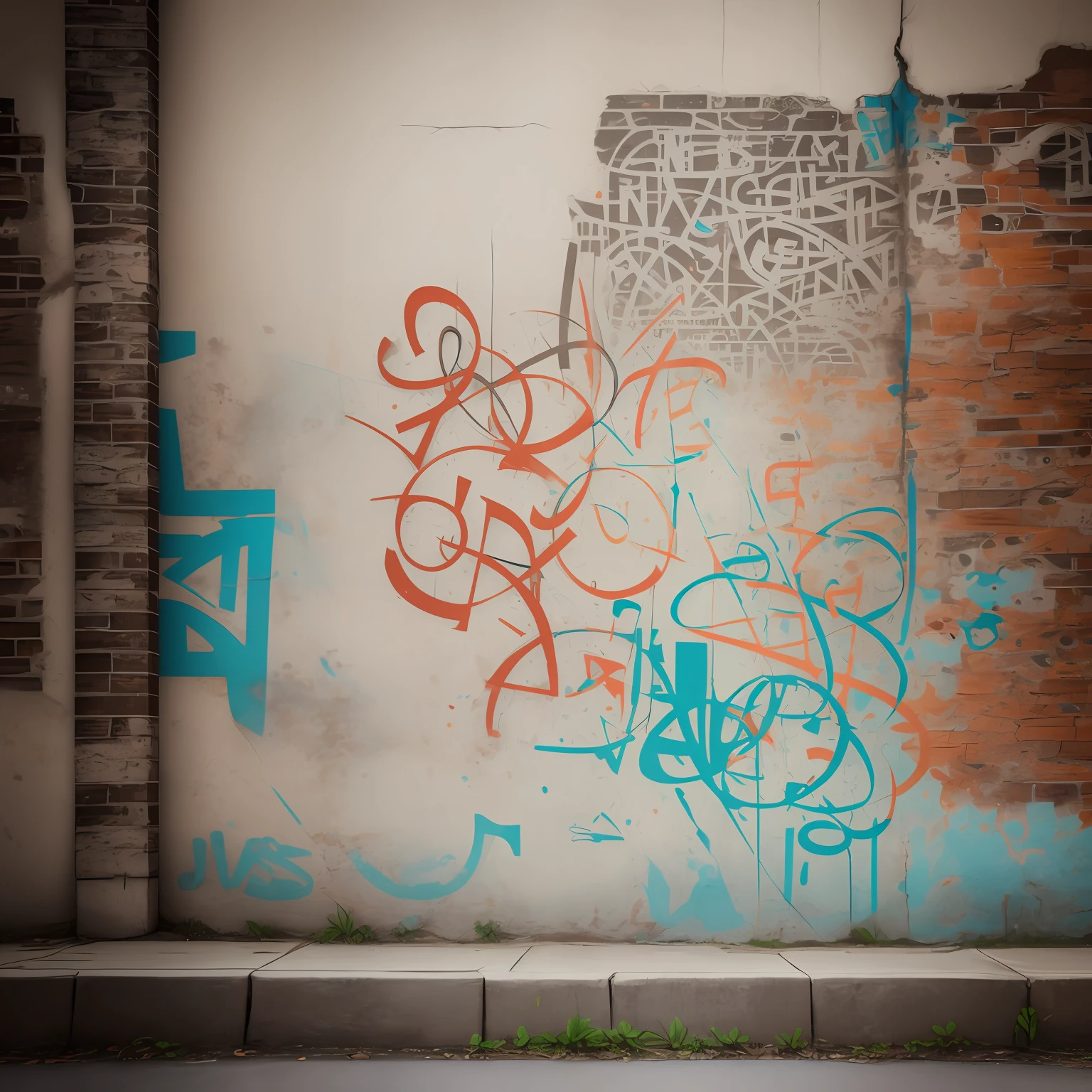 "(Masterpiece, High Definition, Ultra High Definition, 4K) only wall,no bushes,graffiti art,vibrant colors,dark tones,street culture,cyper punk,futuristic,sakte,pinching, best quality, ultra high definition, (photorealistic: 1.4),, high resolution, detail, raw photo, sharp re, nikon d850 film stock photo by Lee Jefferies 4 kodak portra 400 camera f1.6 lens rich colors hyper realistic animated textures dramatic lighting unreal engine artstation cinestir 800 trends, --auto