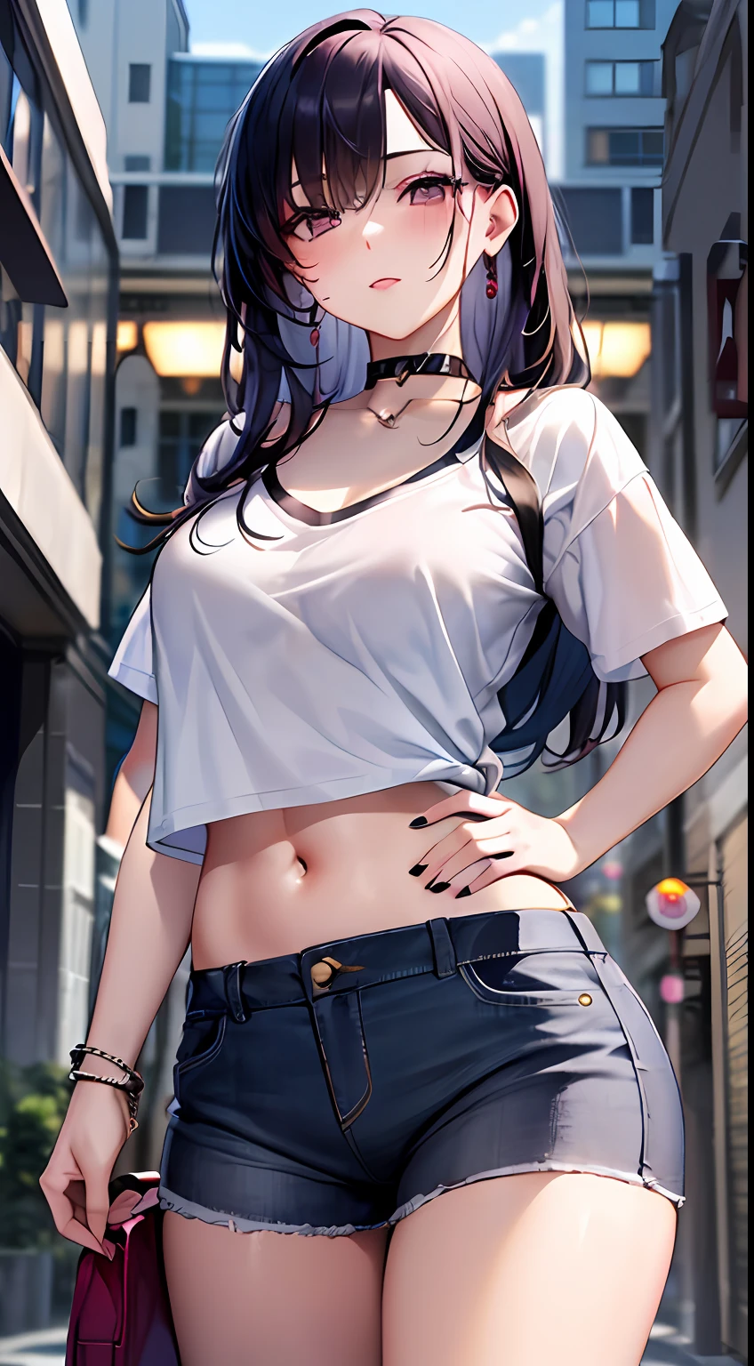 Make-up time, (cute pastel room: 1.3), street style clothes, fashionable, street snap style, white t-shirt, belly button,
(Top Quality, Masterpiece, 8K, Very Detailed, Pretty Girl), (1 Girl: 1.5), (****: 1.3), Blush, (See: 1.2),
(Blue Hair), (Eye Shadow: 1.1), Glossy Skin, (Mascara: 1.0), (Middle Chest: 1.5), Blake,
(from the front: 1.8), (cowboy shot: 1.3),
Ultra High Resolution, Absurdity, (Highly Detailed Background: 1.1), Official Art, Dramatic Lighting, IQ20000,