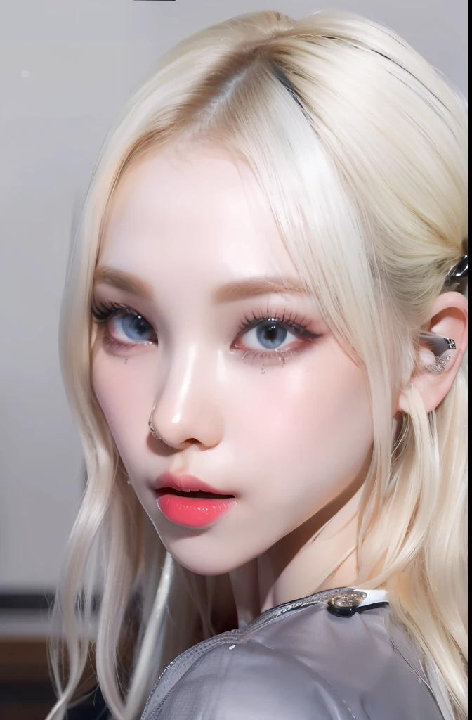 (8k, 4k, best quality, highres, ultra high res:1.1), (masterpiece, realistic, photo-realistic:1.1), 1girl, face, close-up, twintails, blonde hair, black eyes, red lips, (looking at viewer:2), absurdly long hair, long eyelashes, eyeshadow, small face, big eyes,
bare shoulders,
high contrast,