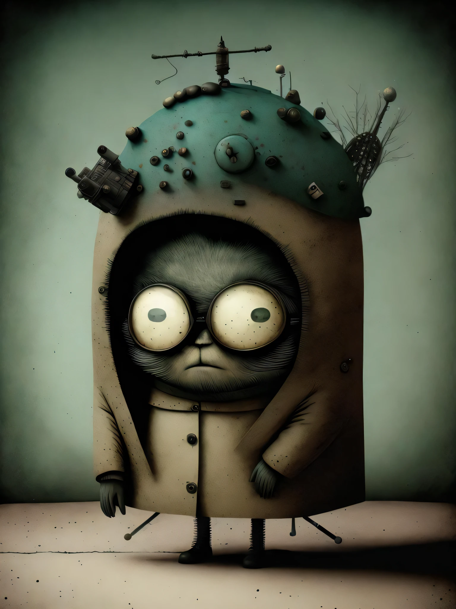 a leader in wayfinding in complexity and disruption, in the style of Gabriel Pacheco