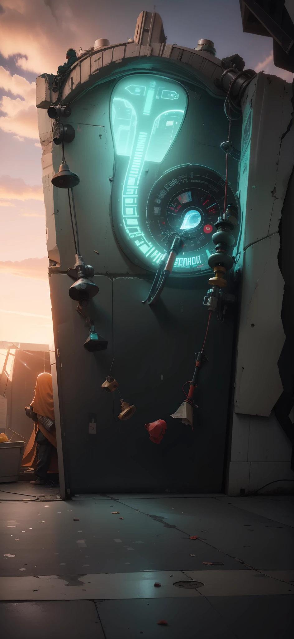 Change background cyberpunk realistic 8k same photos