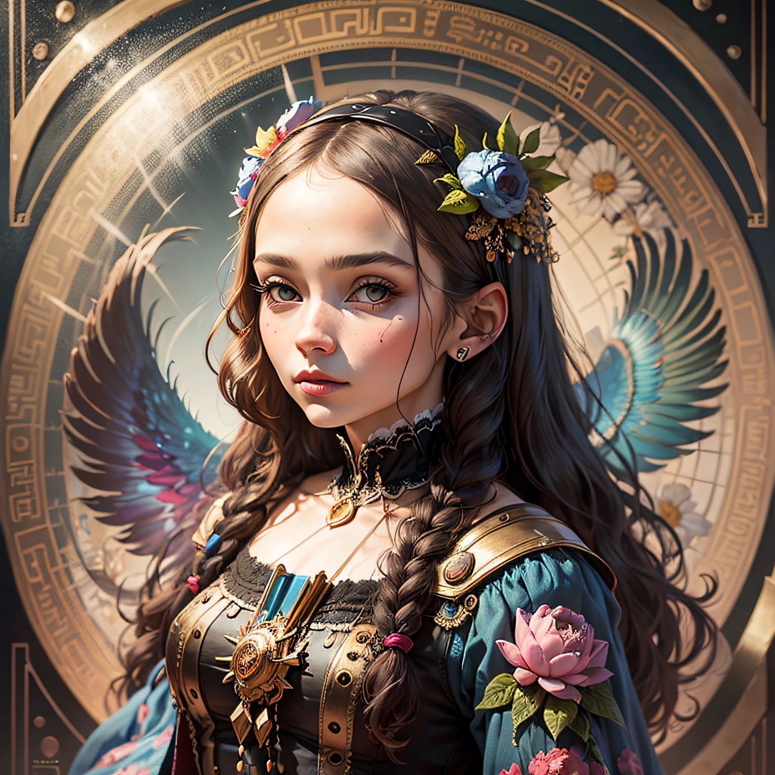 Monalisa 2023 art by Zachary Lieberman:: A detailed, elegant, intricate and colorful portrait in mixed media :: A masterpiece of surreal art, a vibrant painting --auto --s2