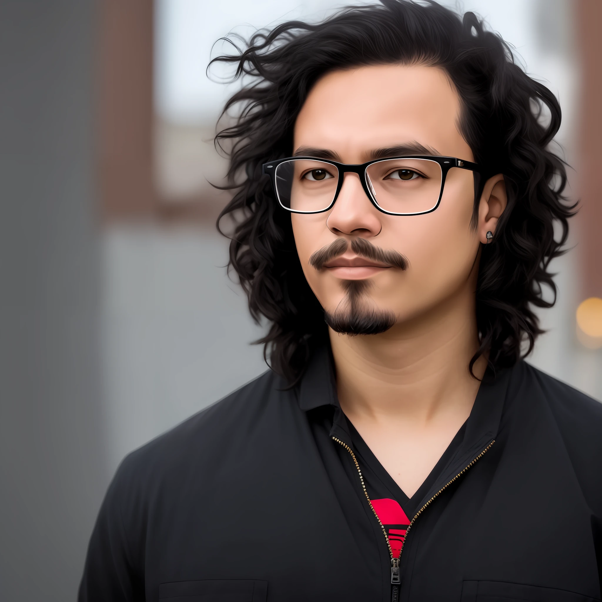 a close up of a person with glasses and a haircut, nerdy, nerdy appearance, with glasses, wears glasses, with black eyeglasses, hipster hair fringe, glares, inafune design, nerdy glasses, with glasses on, headshot profile picture, nerds, mowhawk, black glasses, wild spiky black saiyan hair, nerd emoji, nerd, glasses