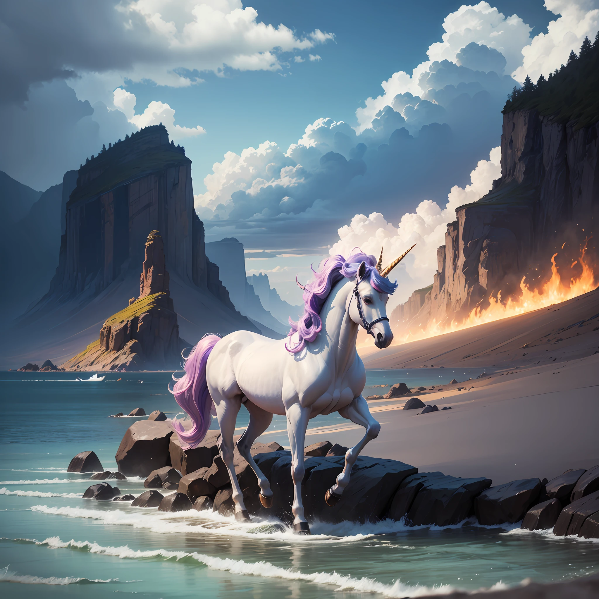 Unicorn, high quality, detailed --auto