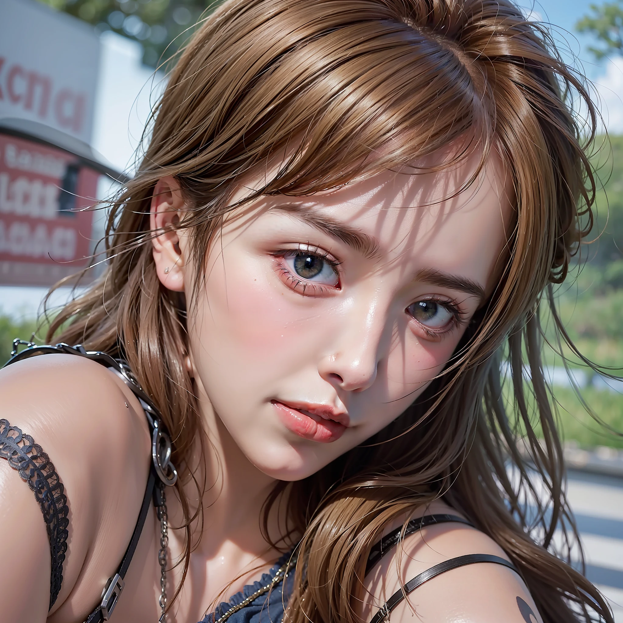 8K, Best Quality, Masterpiece, Ultra High Resolution, (Realism: 1.4), Original Photo, (Realistic Skin Texture: 1.3), (Film Grain: 1.3), (Selfie Angle)