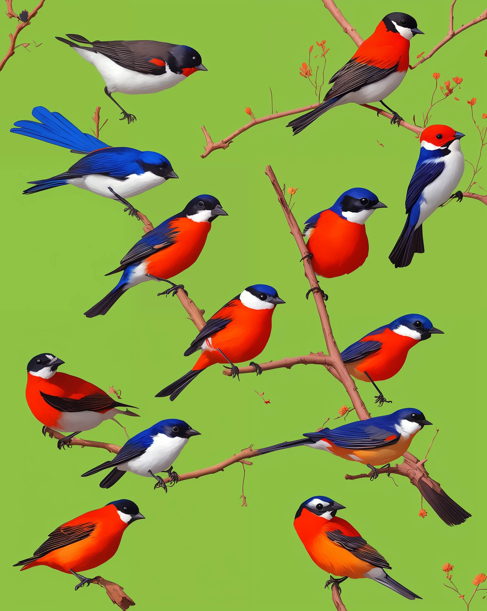 Birds on an inlha