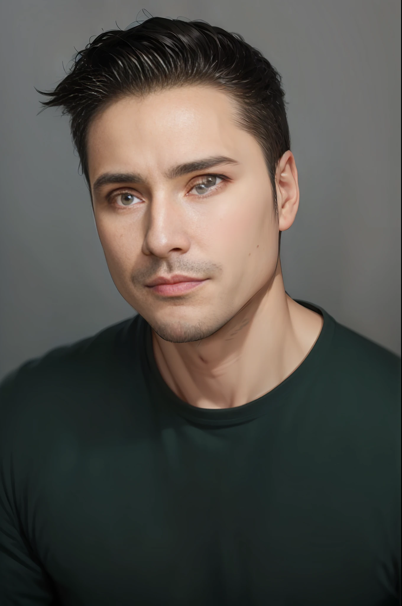 A handsome man with seductive look, realistic anime style