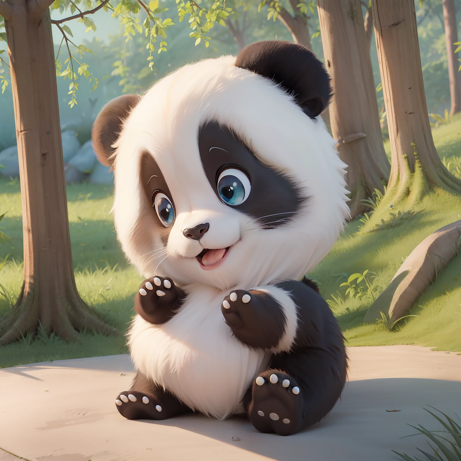 panda cartoon