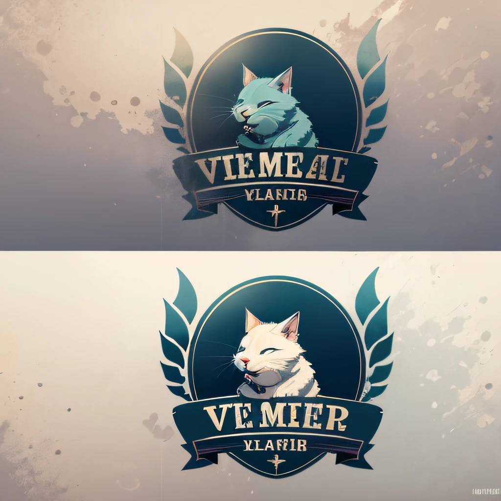 logo of a brand of veterinary clinic not realistic, vector --auto