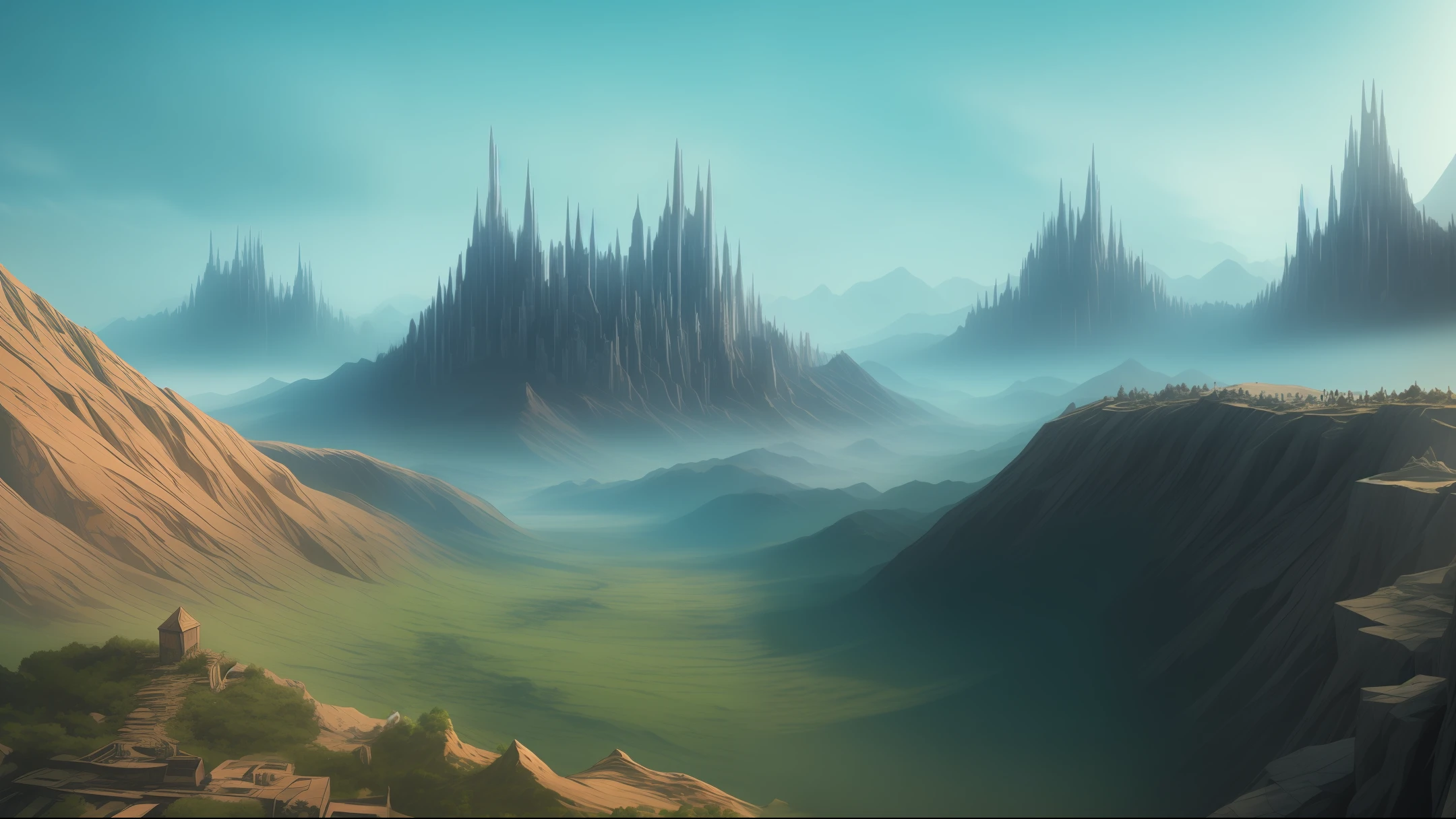 Futuristic landscape