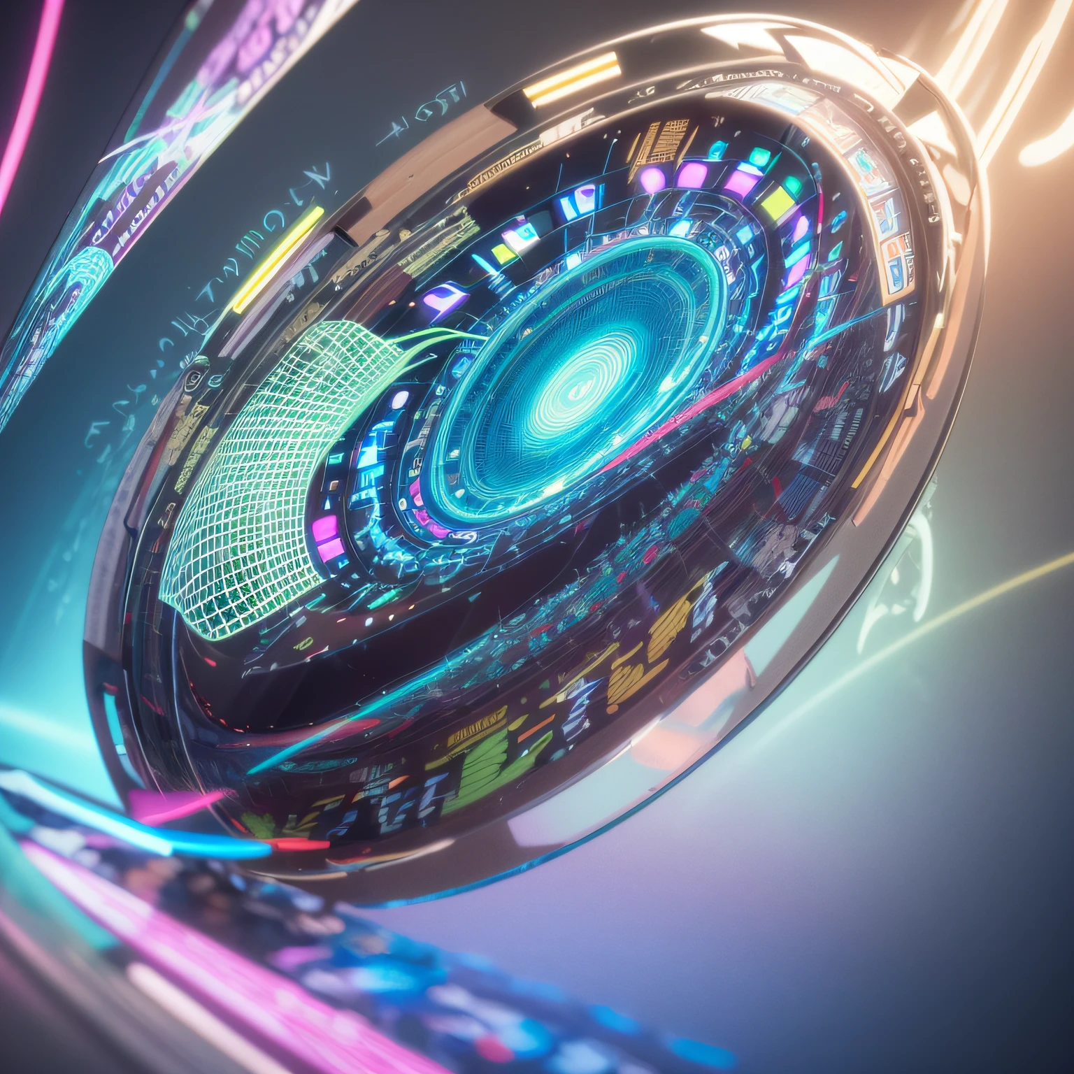 there is a colorful musical note with many musical notes on it, intricate 3 d illustration, cinema 4 d art, 3d digital art 4k, abstract 3 d artwork, detailed digital 3d art, cinema 4d colorful render, 3d abstract render overlayed, stylized 3 d graphics, elaborate digital art, intricate digital artwork, digital art highly detailed
