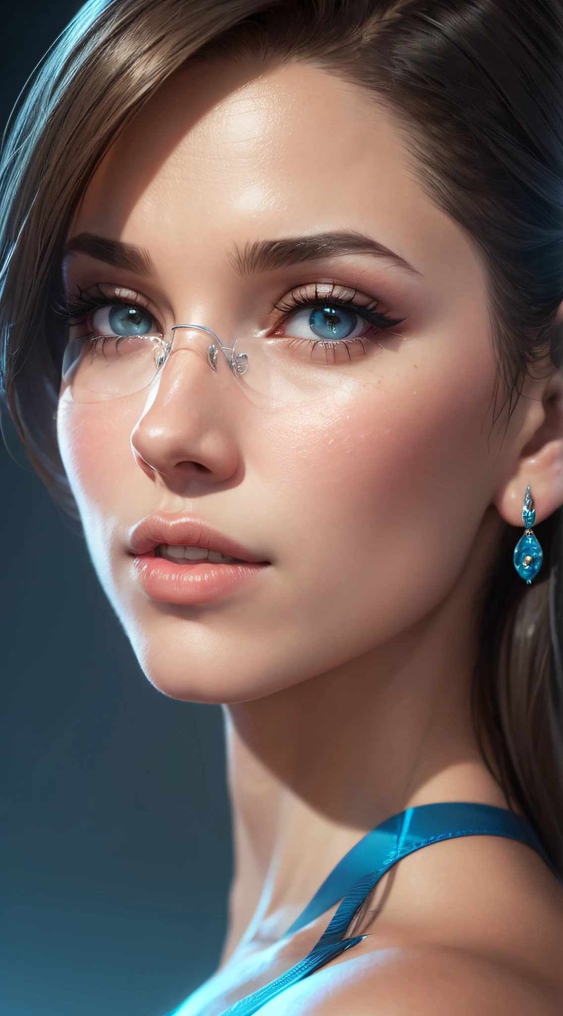 glasses to the face, modern and elegant frame model in metal or acetate, with colors such as black, brown, red, among others. The lenses can be clear or have a slight tint --auto