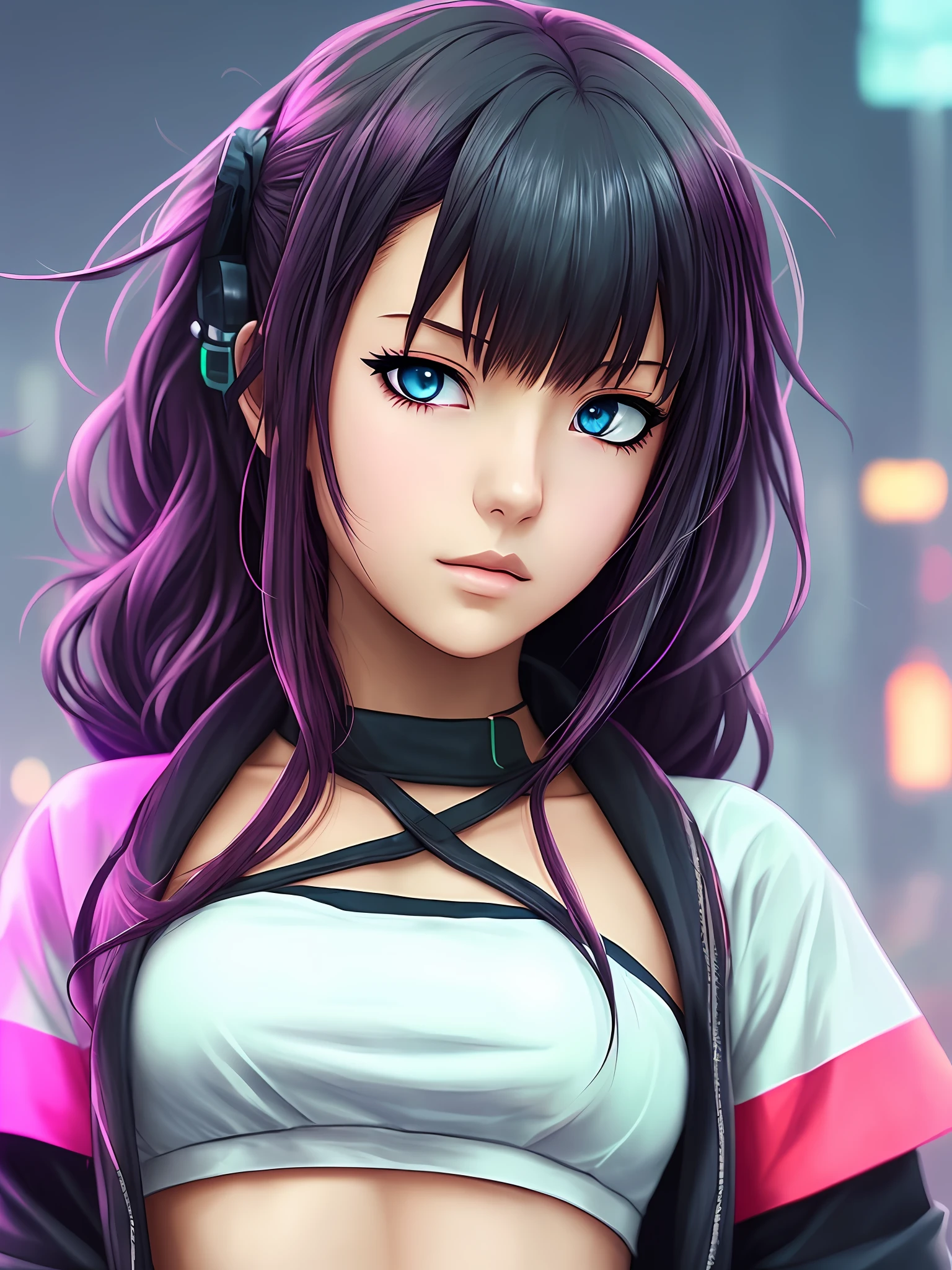 Mexican Girl from Cyberpunk Anime