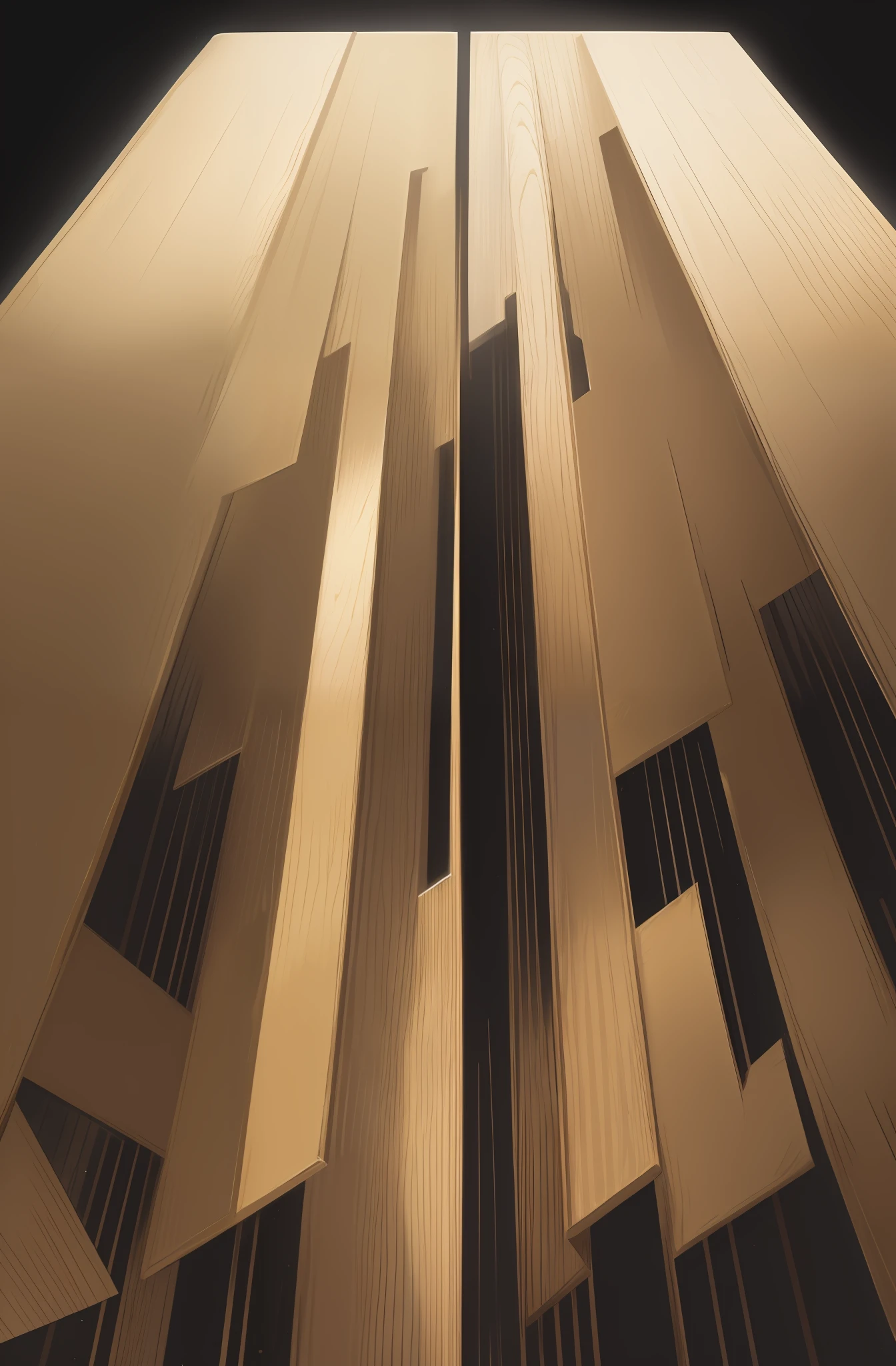 Golden squares, lines, with dark background, healing squares,