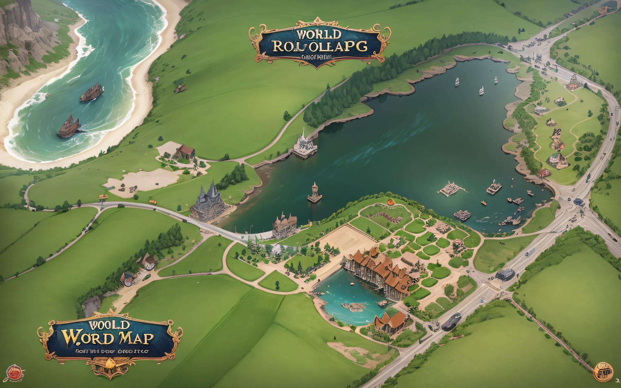world map, role-playing games,