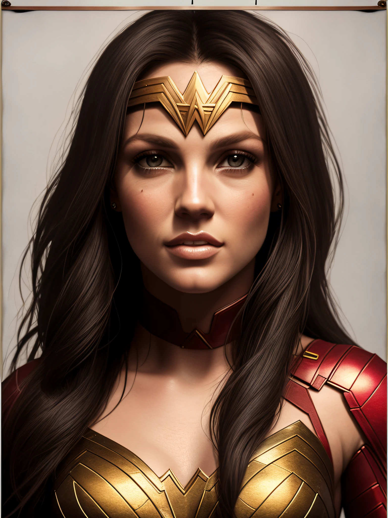 Britney Spears as WonderWoman, vhs effect, (poster:1.6), poster on wall, nostalgia, movie poster, portrait, close up
(skin texture), intricately detailed, fine details, hyperdetailed, raytracing, subsurface scattering, diffused soft lighting, shallow depth of field, by (Oliver Wetter)